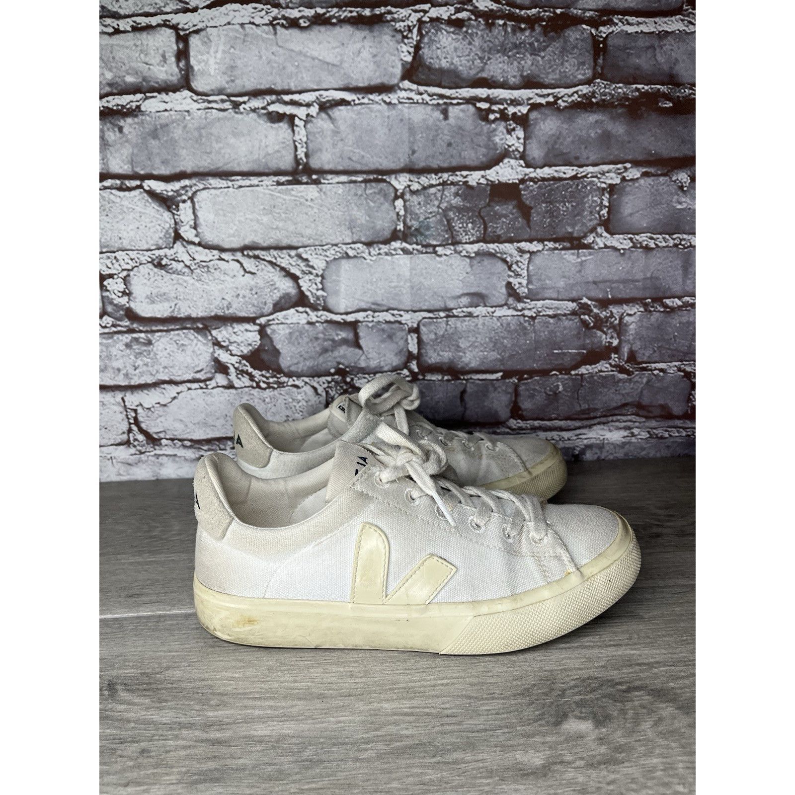 Veja Veja Campo Canvas White Low Top Fashion Sneakers Comfort Cas Size US 6 / IT 36 - 14 Thumbnail