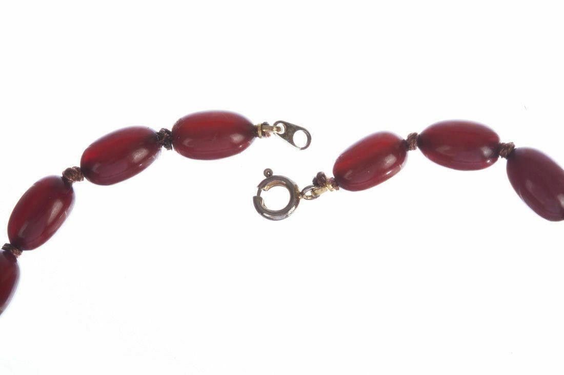 Designer Victorian Graduated Cherry Amber Necklace Size ONE SIZE - 5 Thumbnail