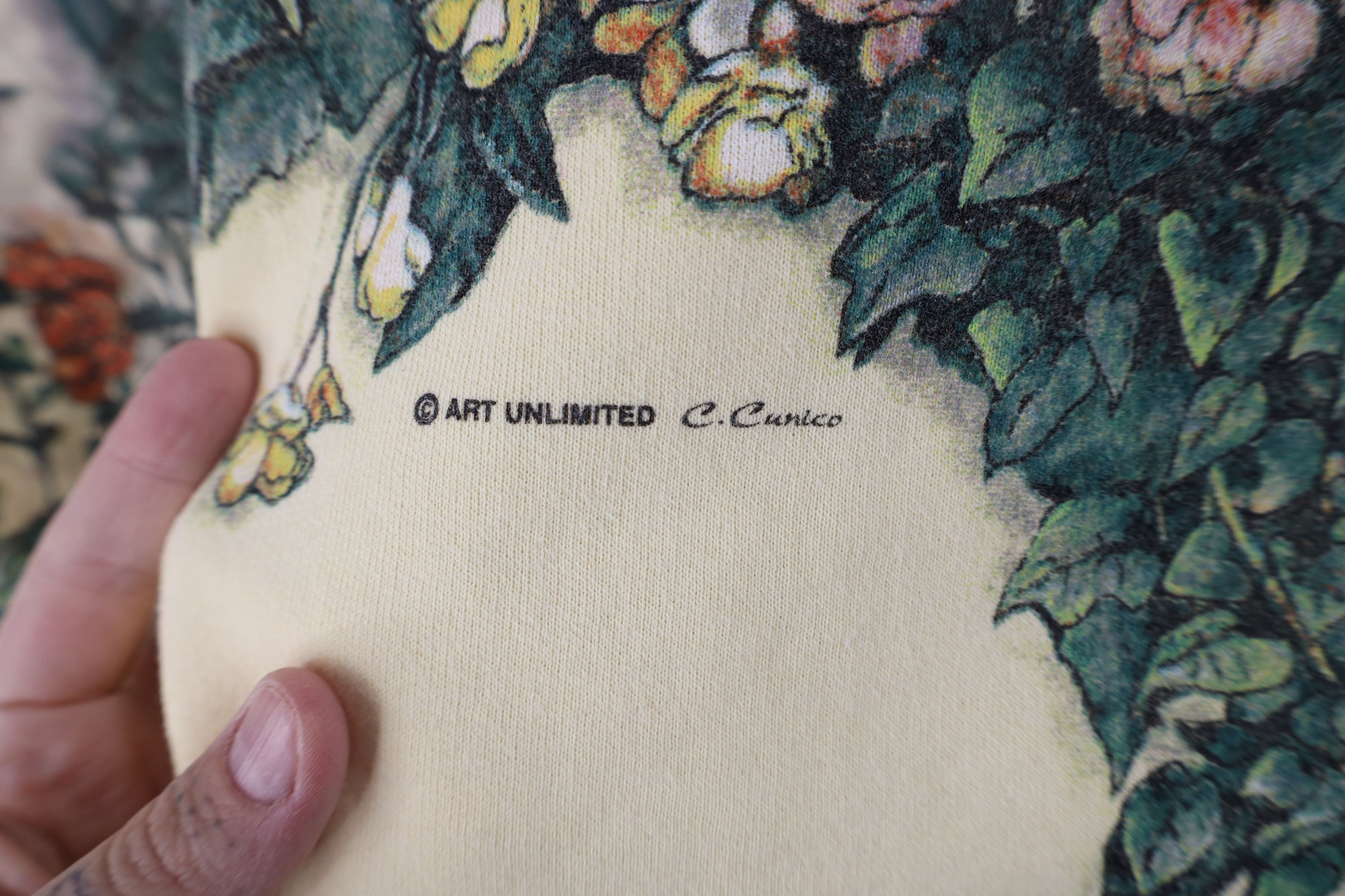 Vintage Vintage 90s Art Unlimited Cat Kitten Collared Sweatshirt US Size XL / US 12-14 / IT 48-50 - 6 Thumbnail