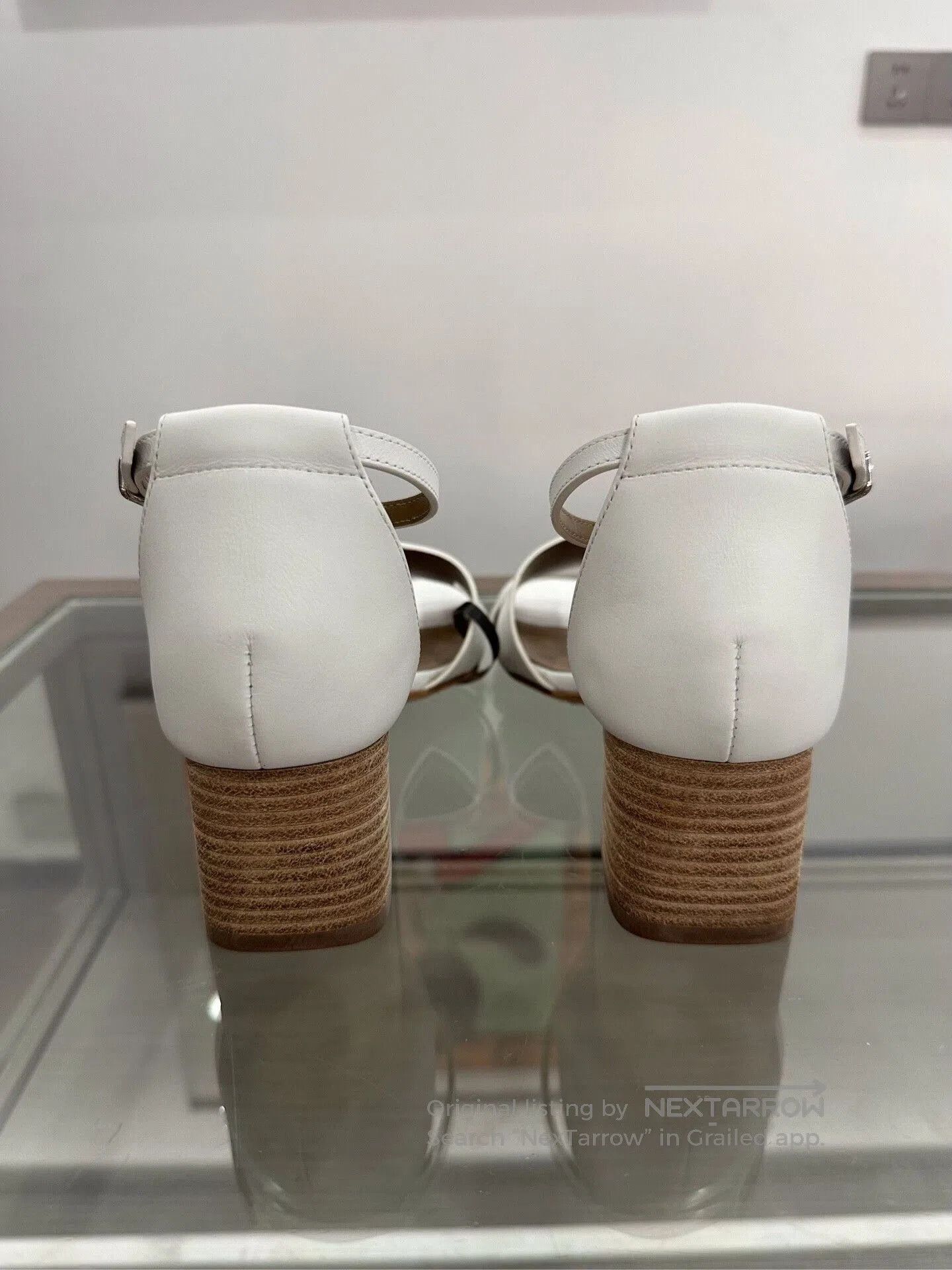 Hermes Hermes White H Logo Tower Buckle Sandals. Size US 6 / IT 36 - 5 Thumbnail