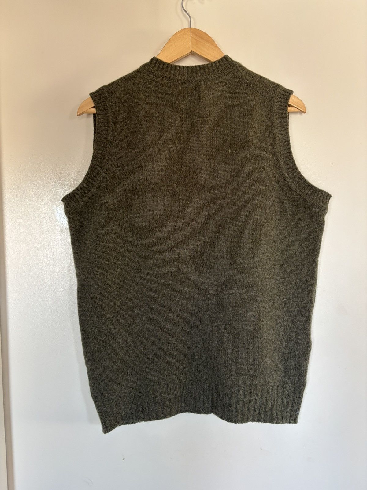 Drake's Lambswool Sleeveless Cardigan Size US L / EU 52-54 / 3 - 2 Thumbnail