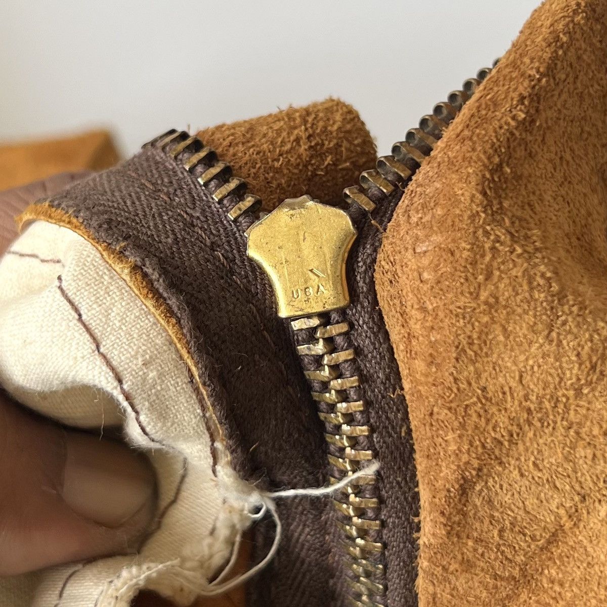Other Vtg.SANTA FE Suede Flare Pants 70s Size US 28 / EU 44 - 5 Thumbnail