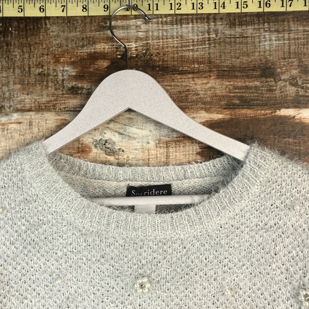 Japanese Brand DL Sorridere Blue Mohair Knitwear #C385 Size M / US 6-8 / IT 42-44 - 4 Thumbnail