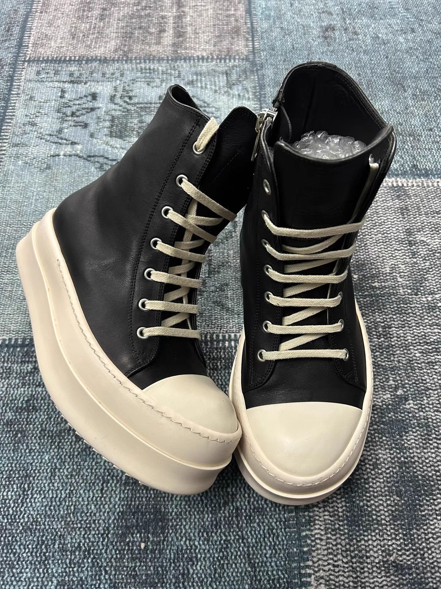 Rick Owens Rick Owens High Top Converse Style Sneakers Size US 8 / IT 38 - 2 Thumbnail
