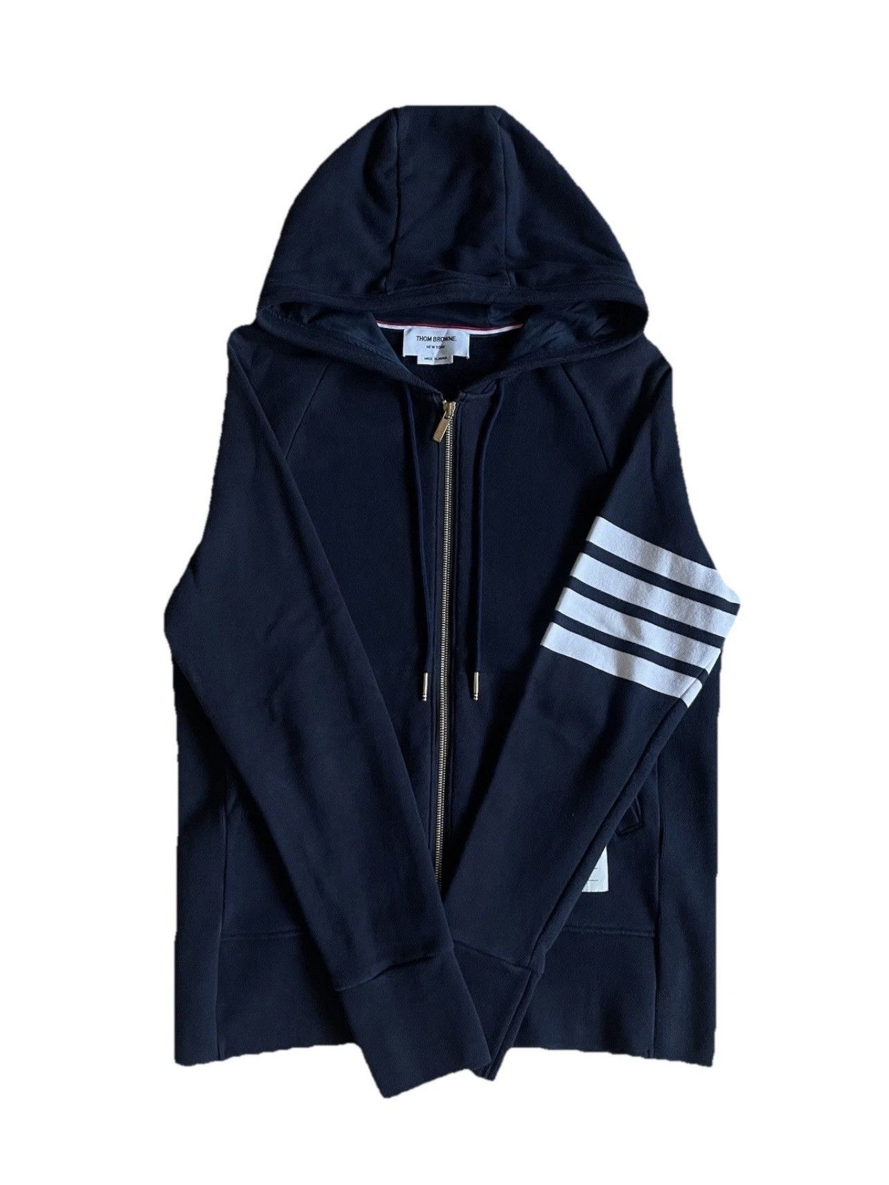 Thom Browne Thom Browne Zip Up Hoodie (Retail $1,035) Size US M / EU 48-50 / 2 - 1 Thumbnail