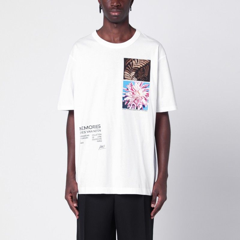 トップス DRIES VAN NOTEN HEGLAND WHITE SIZE S Dries Van Noten White Cotton Hegland Oversize T-Shirt | Grailed