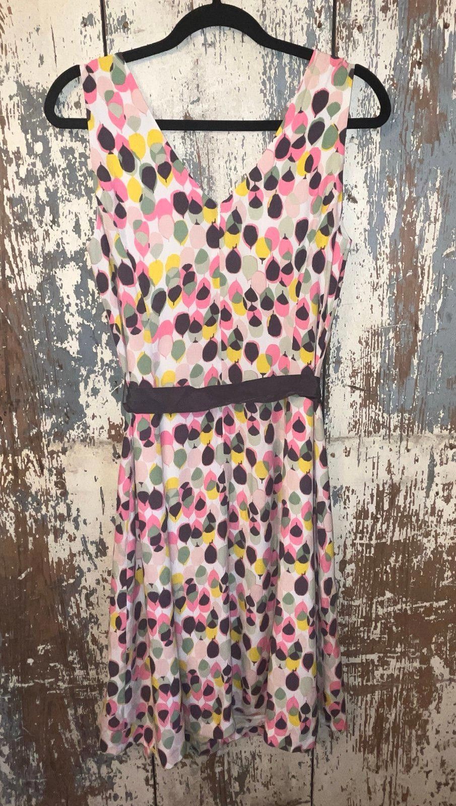Boden Boden sleeveless dress size 8L V-neck geometric Size M / US 6-8 / IT 42-44 - 4 Thumbnail