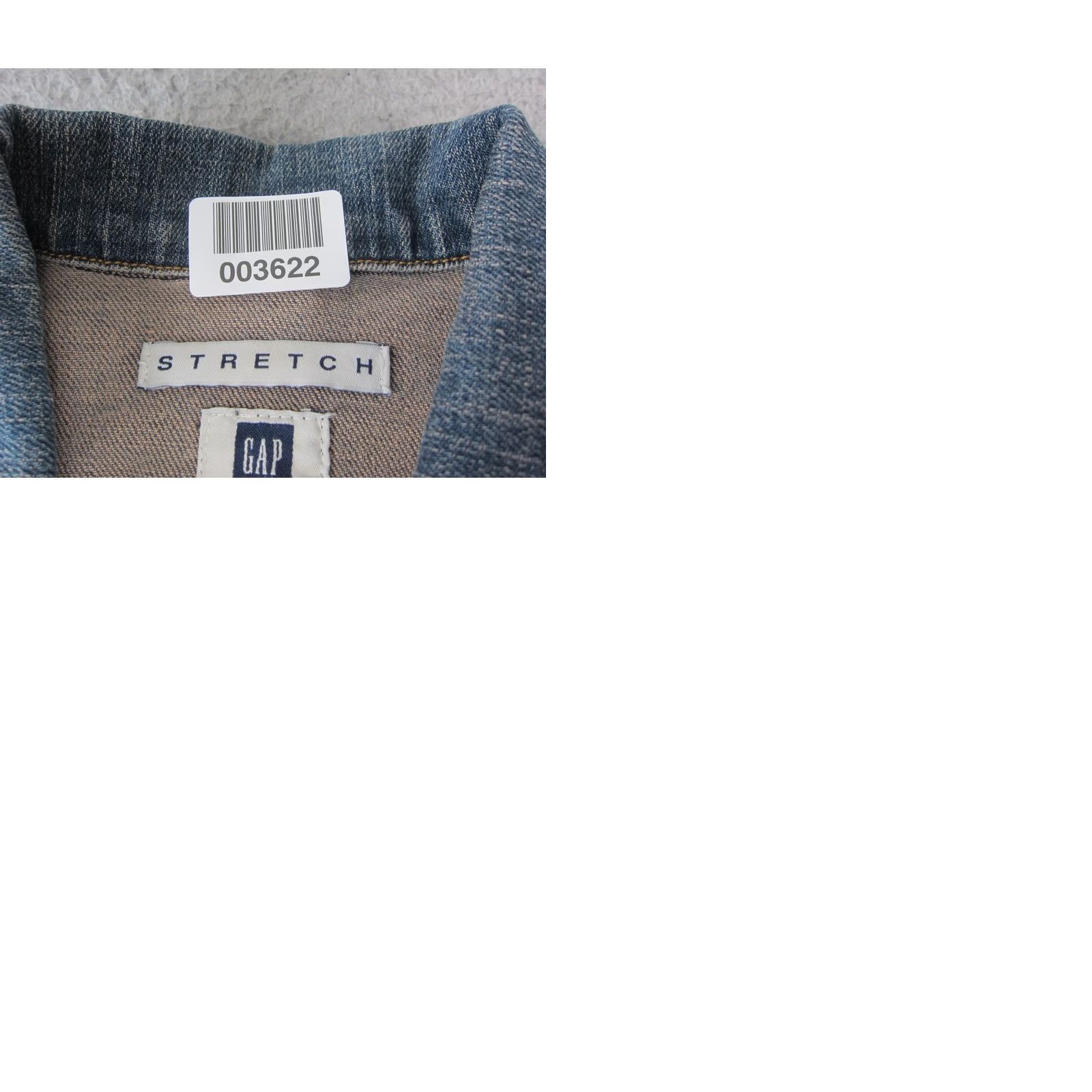 Gap Vintage GAP Denim Jacket - Size S, Blue, Cotton - Button Up 90s Stretch Size 28" / US 6 / IT 42 - 9 Thumbnail