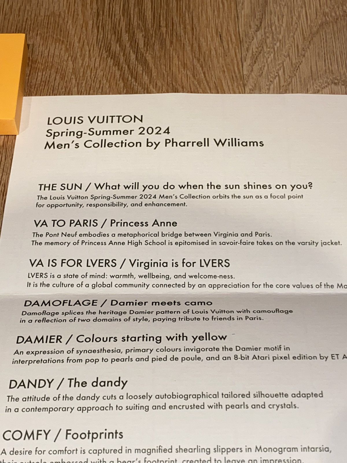 Louis Vuitton × Pharrell Louis Vuitton x Pharrell Spring Summer Pamphlet Size ONE SIZE - 2 Thumbnail