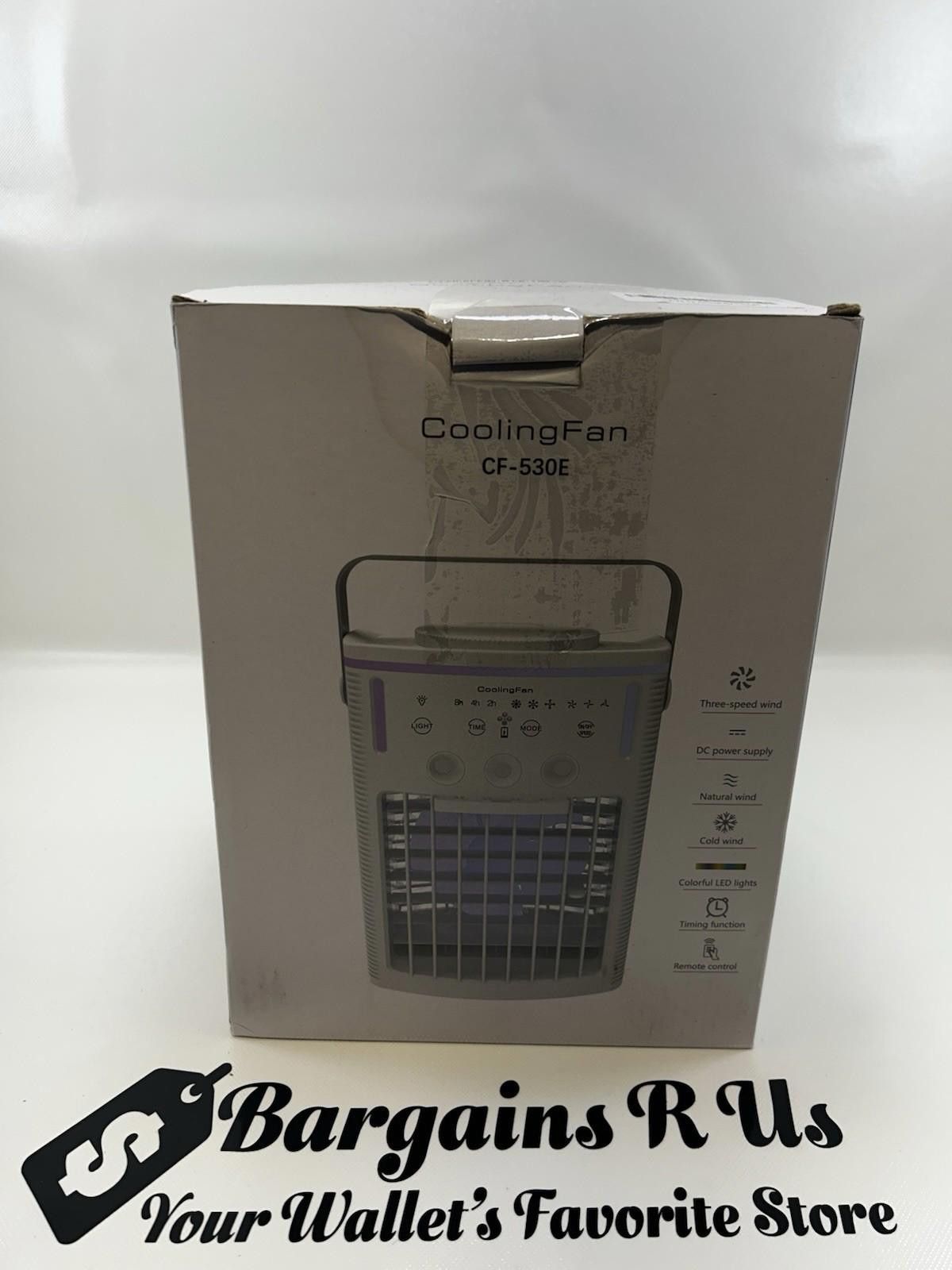 The Unbranded Brand Black Table/Desk Fan, Remote, 3 Speeds, LED Lights, Timer Size ONE SIZE - 2 Thumbnail