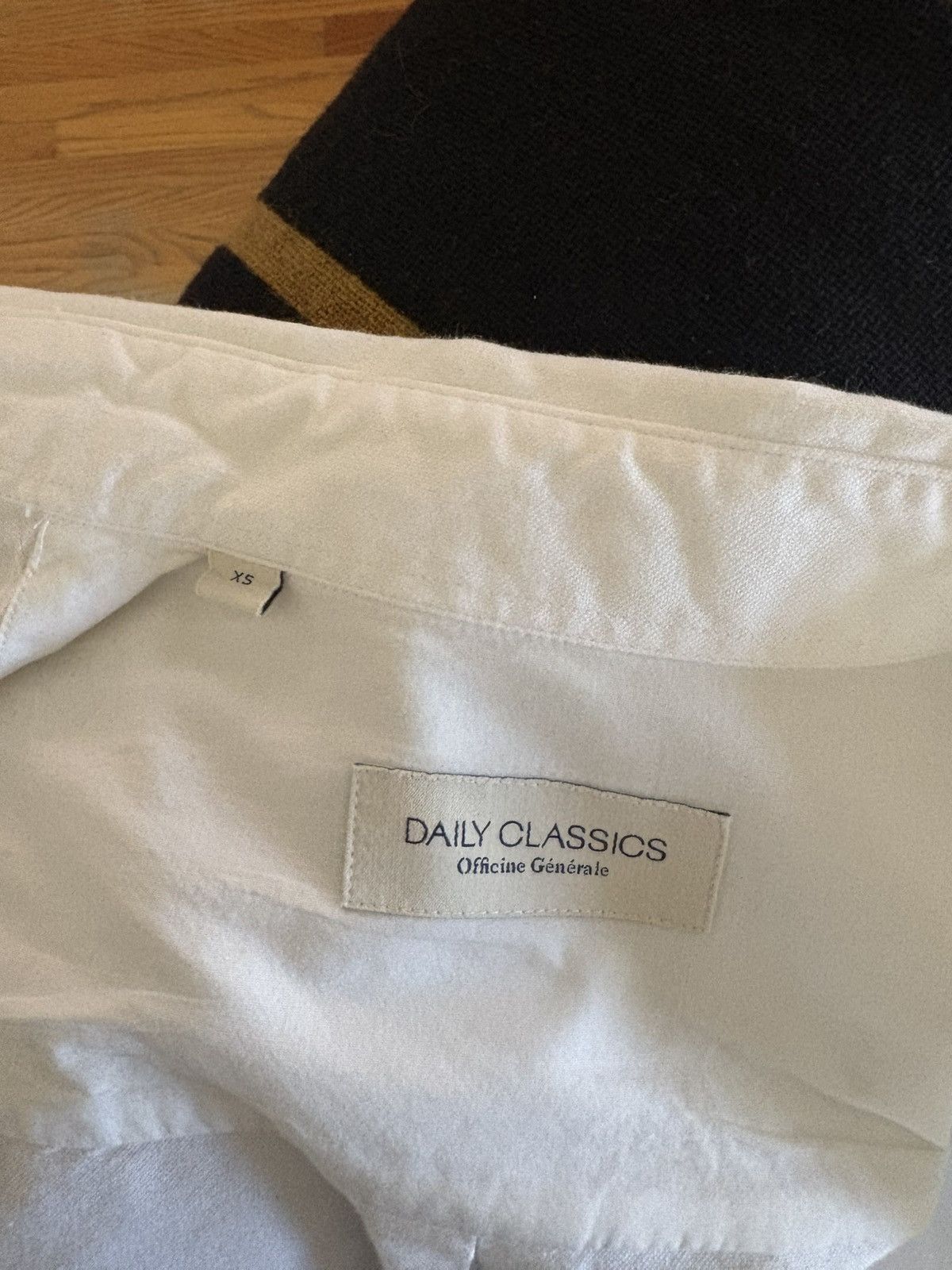 Officine Generale White Officine Generale Button Down with Trim Detail Size US XS / EU 42 / 0 - 6 Thumbnail