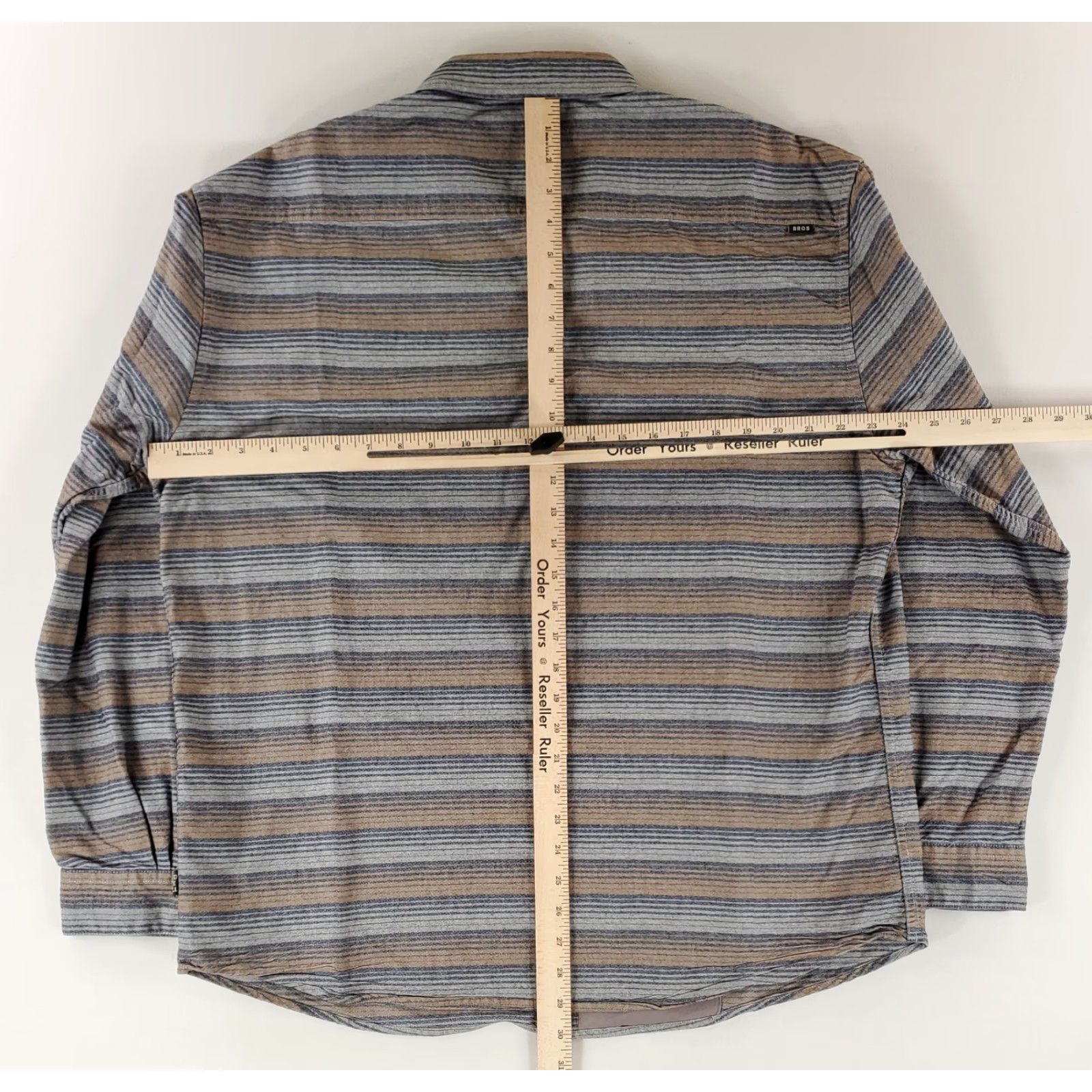 Howler Brothers Howler Bros Shirt Flannel Button Up Long Sleeve Mens XXL Gray Blue Brown Size US XXL / EU 58 / 5 - 6 Thumbnail
