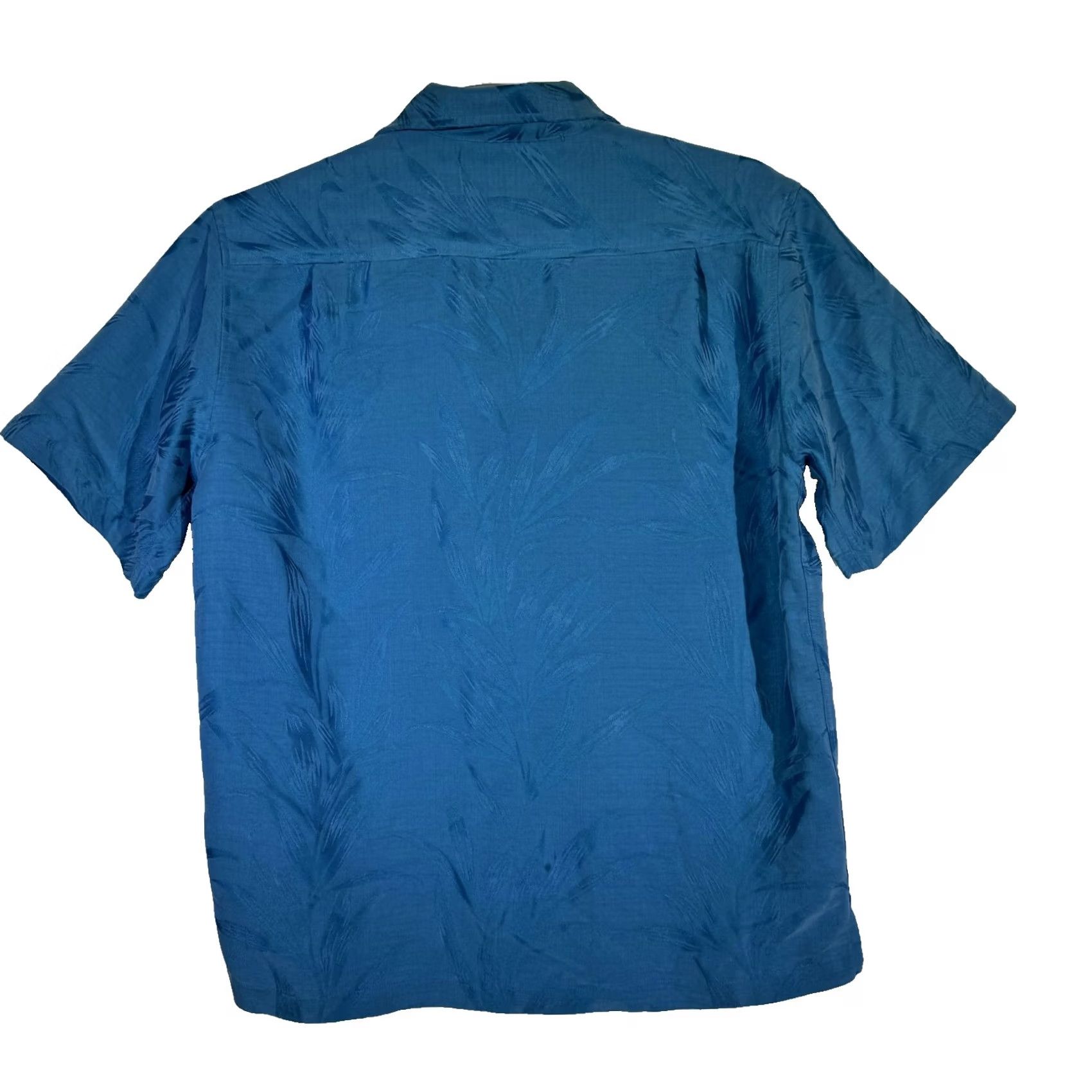 Altea Caribbean Button-Up Hawaiian Shirt Mens M Teal Blue Floral 100% Polyester Lightweight Easy Care Pockets Spring Summer Modern Tropical Size US M / EU 48-50 / 2 - 2 Thumbnail