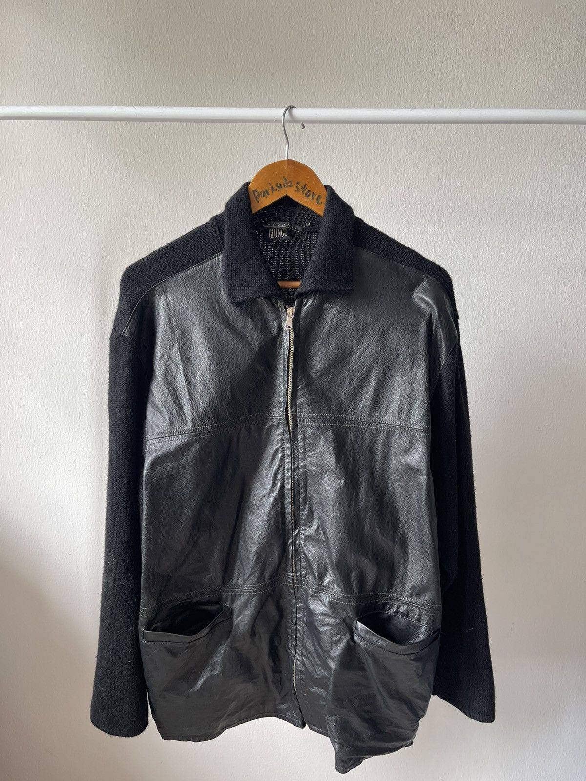 Vera Pelle Giunco Verra Pelle Leather Knit Jacket Size US M / EU 48-50 / 2 - 2 Thumbnail