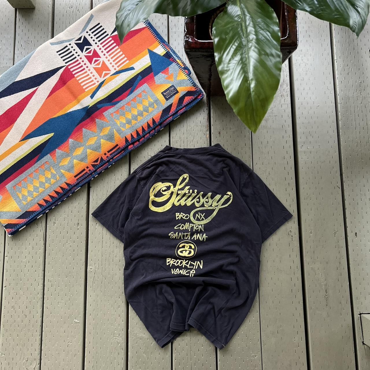 Stussy × Vintage Stussy Tour Tee Black Medium Size US M / EU 48-50 / 2 - 4 Thumbnail