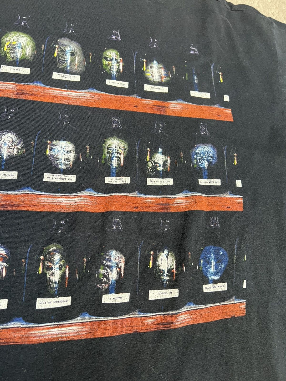 Band Tees × Iron Maiden × Vintage 00s Iron Maiden TOUR 2003 t shirt Faded BOXY Size US L / EU 52-54 / 3 - 14 Thumbnail
