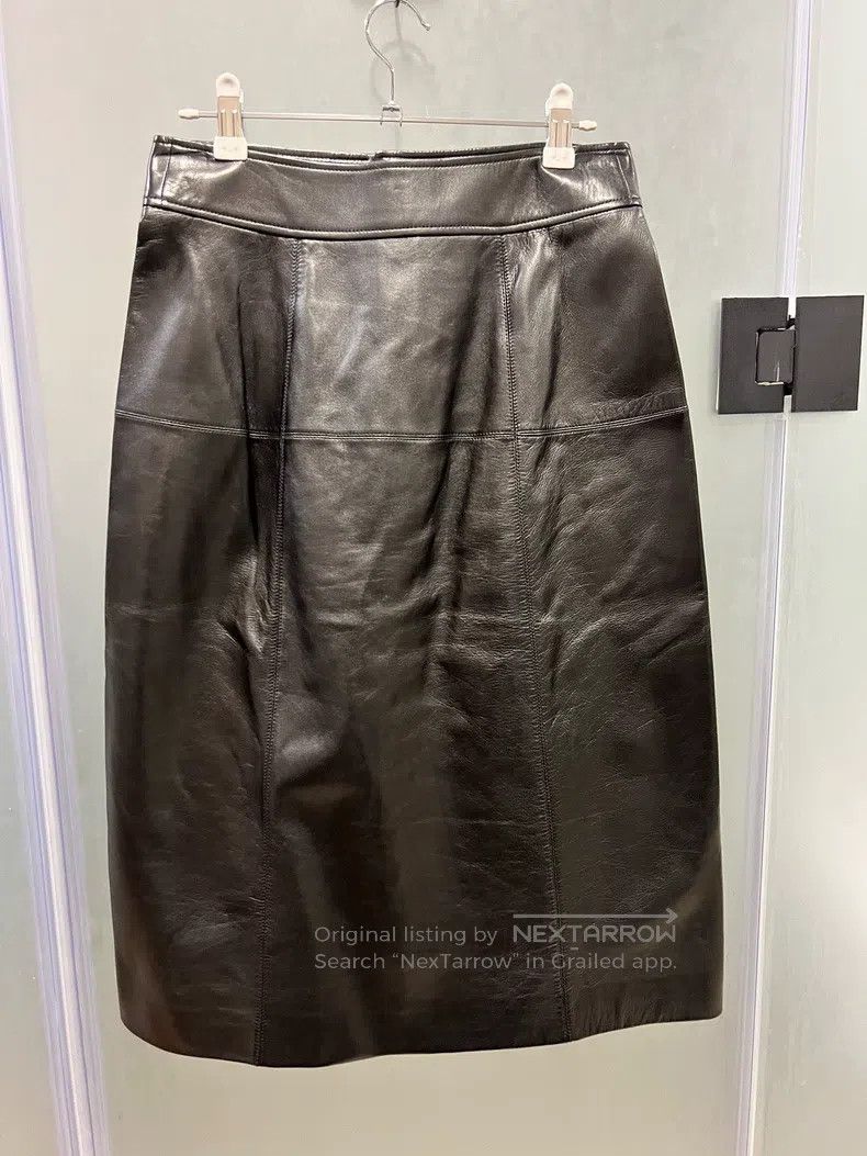 Saint Laurent Paris Saint Laurent Paris size F36 Classic Black A-Line Leather S Size 22" - 5 Thumbnail