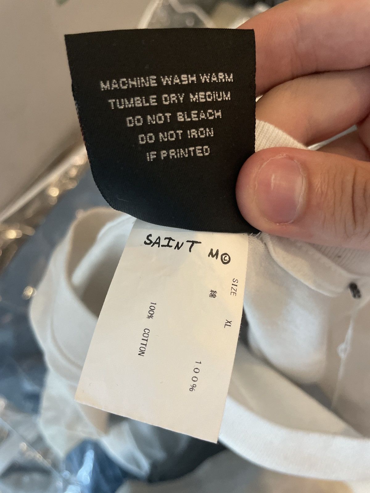 Saint Michael × Vlone Saint Michael x Vlone No Cap Long Sleeve T-Shirt White XL Size US XL / EU 56 / 4 - 6 Thumbnail