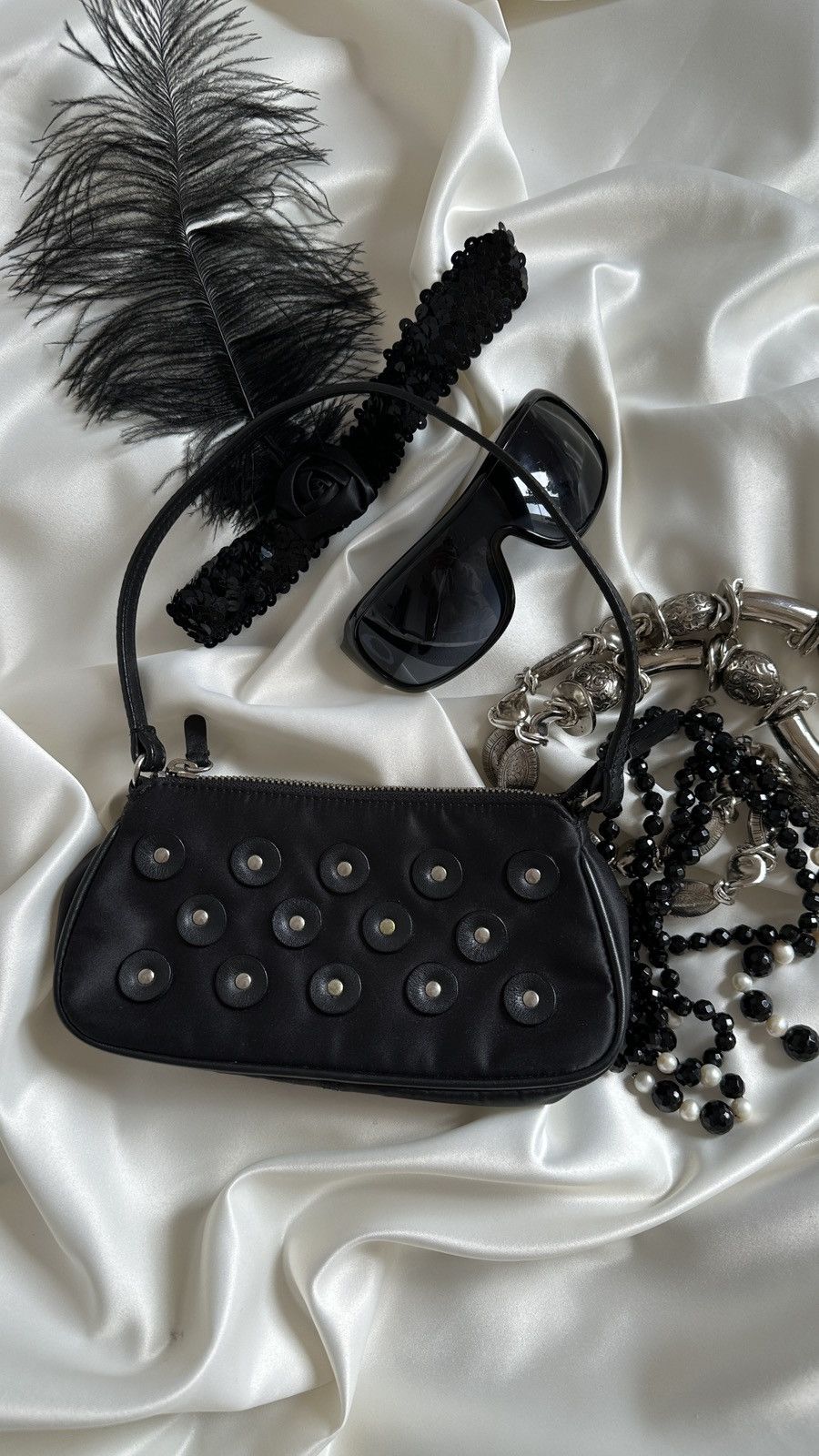 Vintage Vintage black cocktail mini shoulder bag Size ONE SIZE - 2 Thumbnail