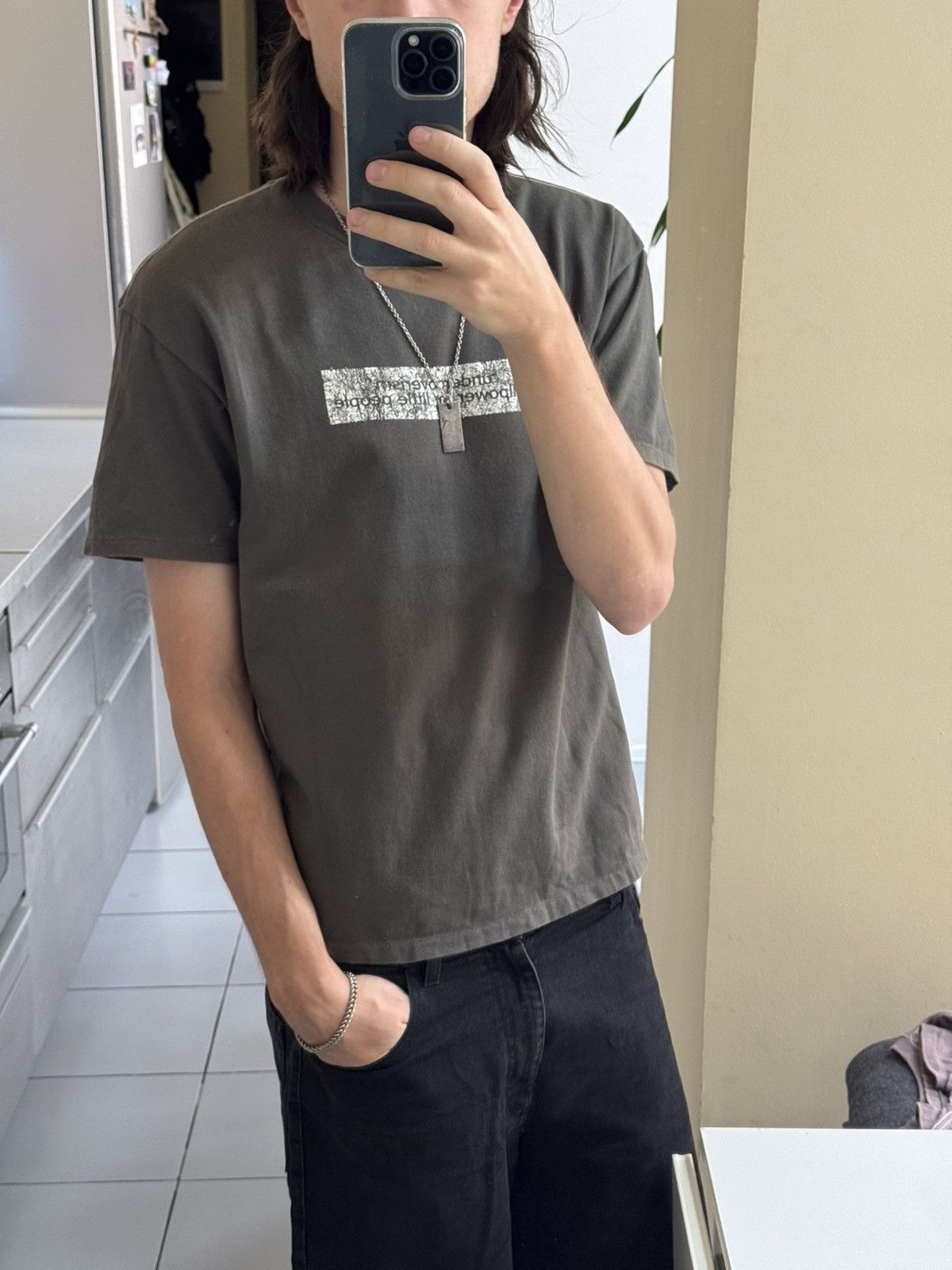 Undercover Ss1998 Undercover Wet Summer Willpower Tee(Grey/M) Size US M / EU 48-50 / 2 - 4 Thumbnail