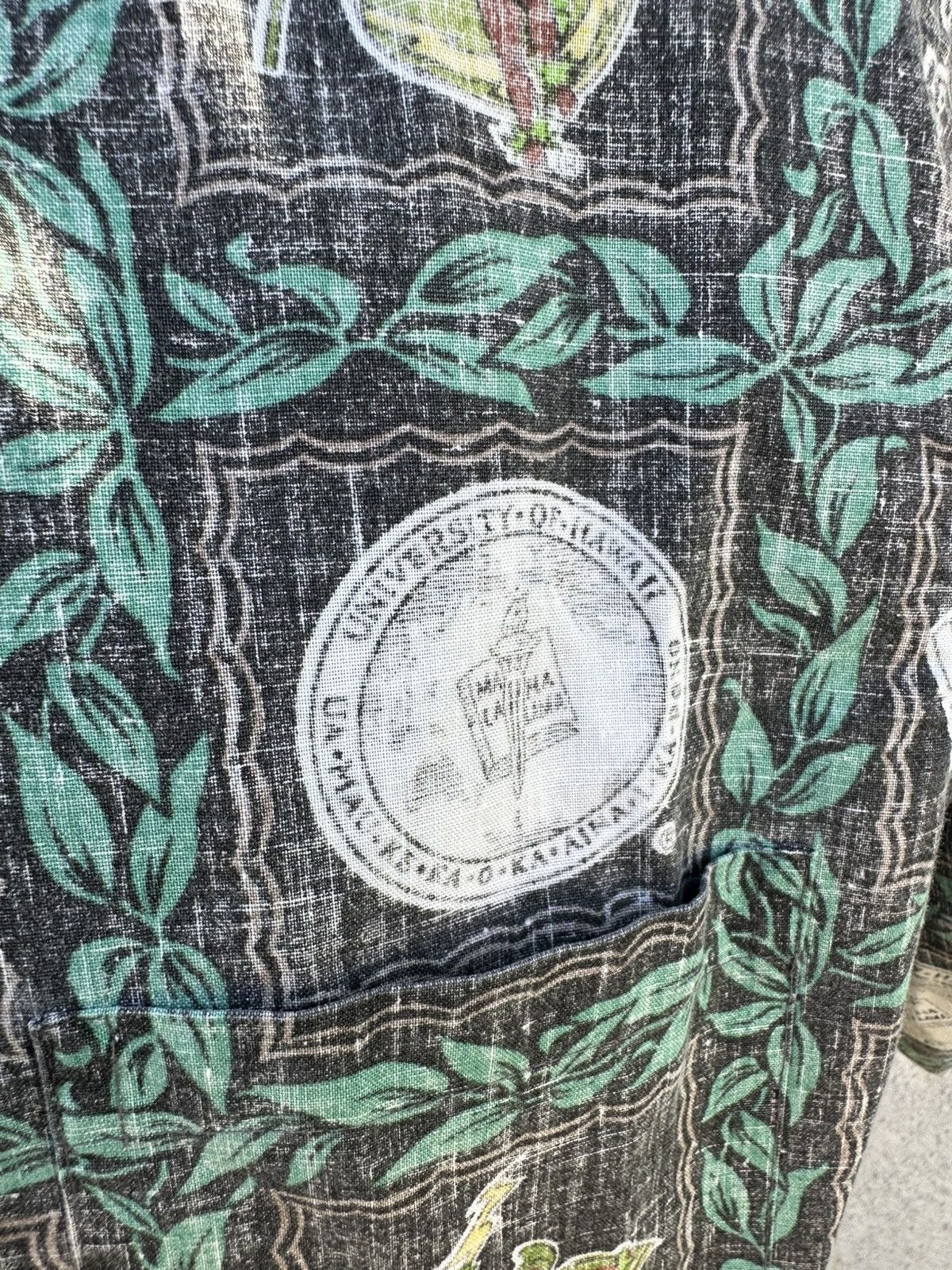 Reyn Spooner Reyn Spooner Men's L Green Hawaiian University of Hawaii Size US L / EU 52-54 / 3 - 4 Thumbnail