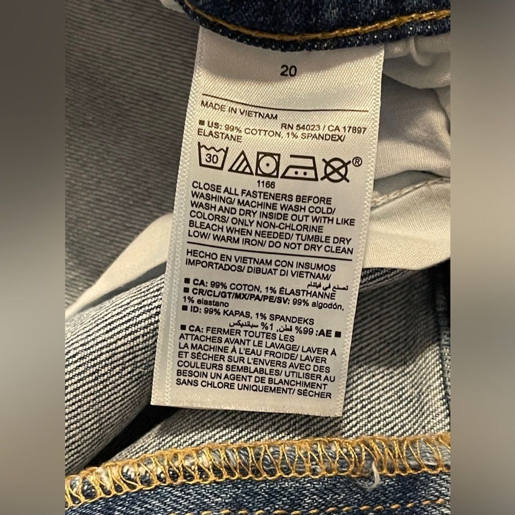 Old Navy Old Navy Mid-Rise BF Straight Cut-Off Ankle Jeans Light 20 Size 42" / US 20 - 9 Thumbnail