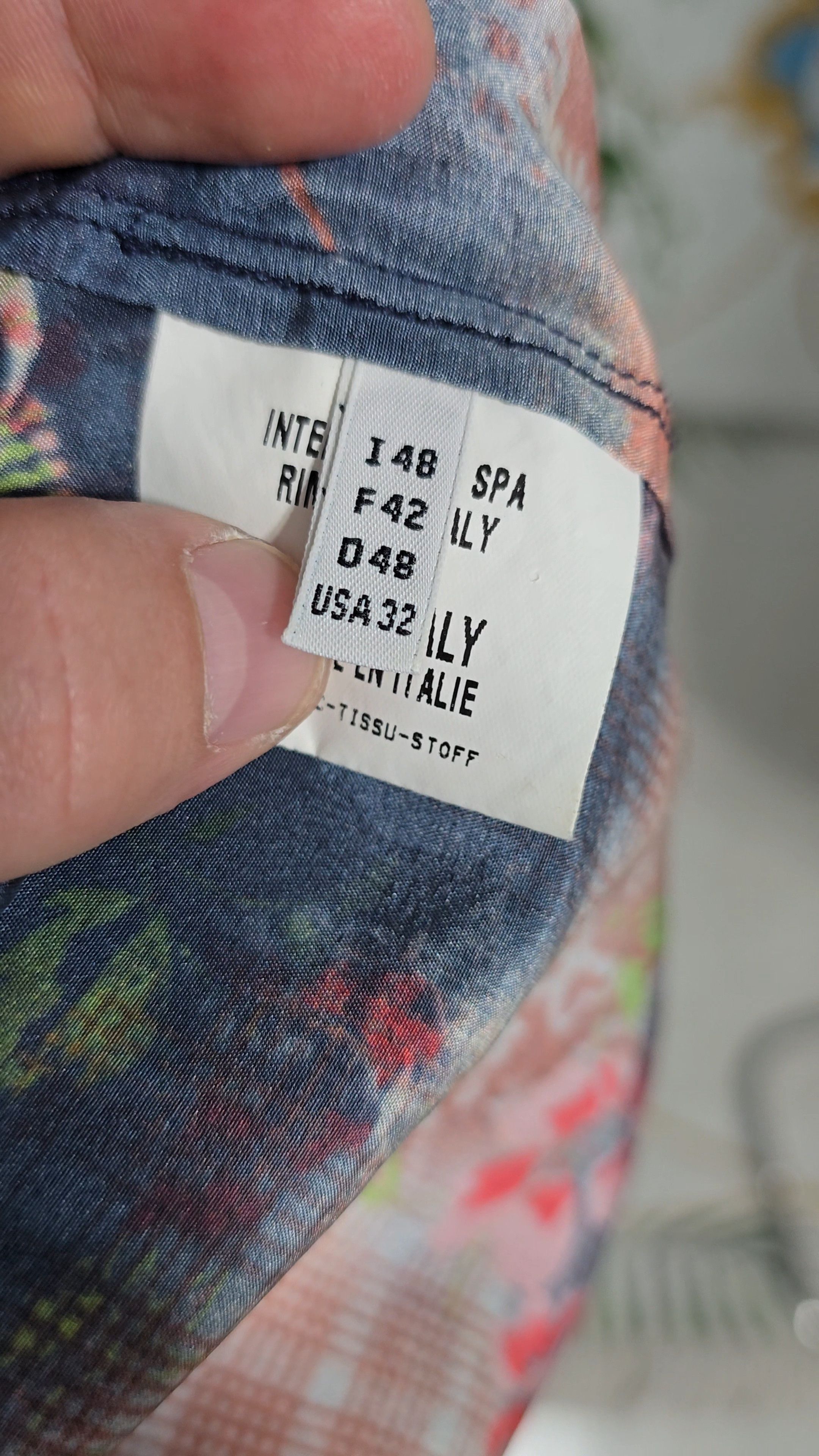 Marithe + Francois Girbaud MARITHE FRANCOIS GIRBAUD Navy Multicolored. 90' 100% silk Size US M / EU 48-50 / 2 - 10 Thumbnail