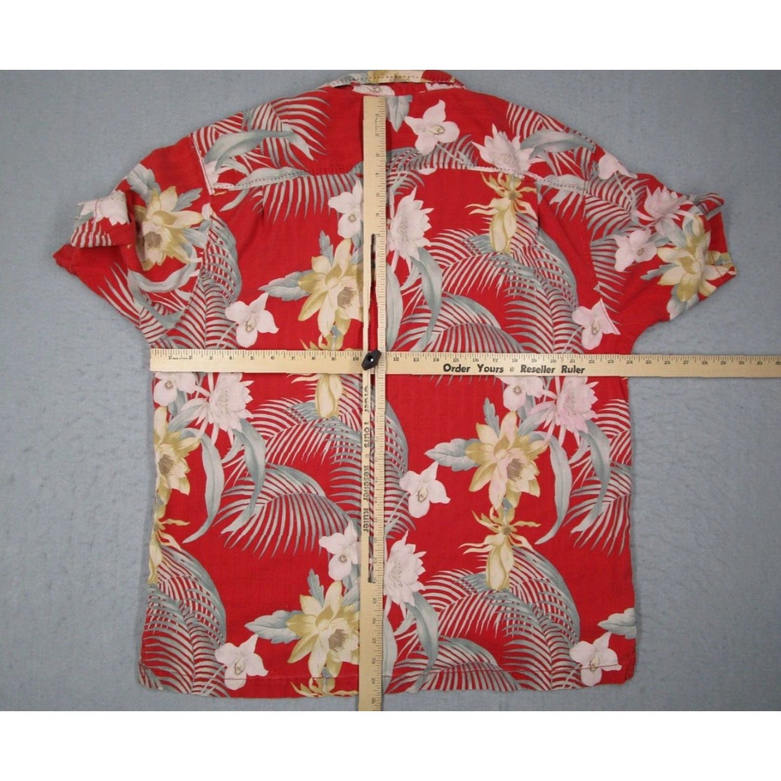 Tommy Bahama Tommy Bahama Shirt Mens XL Red Silk Button-Up Hawaiian Loop Collar Tiki Mens Size US XL / EU 56 / 4 - 6 Thumbnail