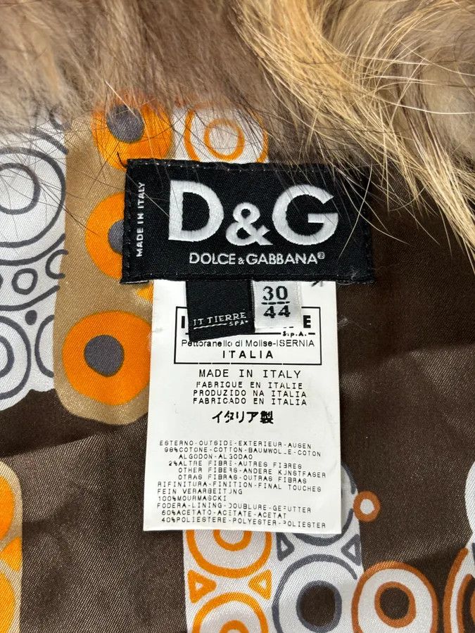 Dolce & Gabbana AW2005 Dolce & Gabbana Blue Denim Distressed Fur-Collar Jacket Size S / US 4 / IT 40 - 10 Thumbnail
