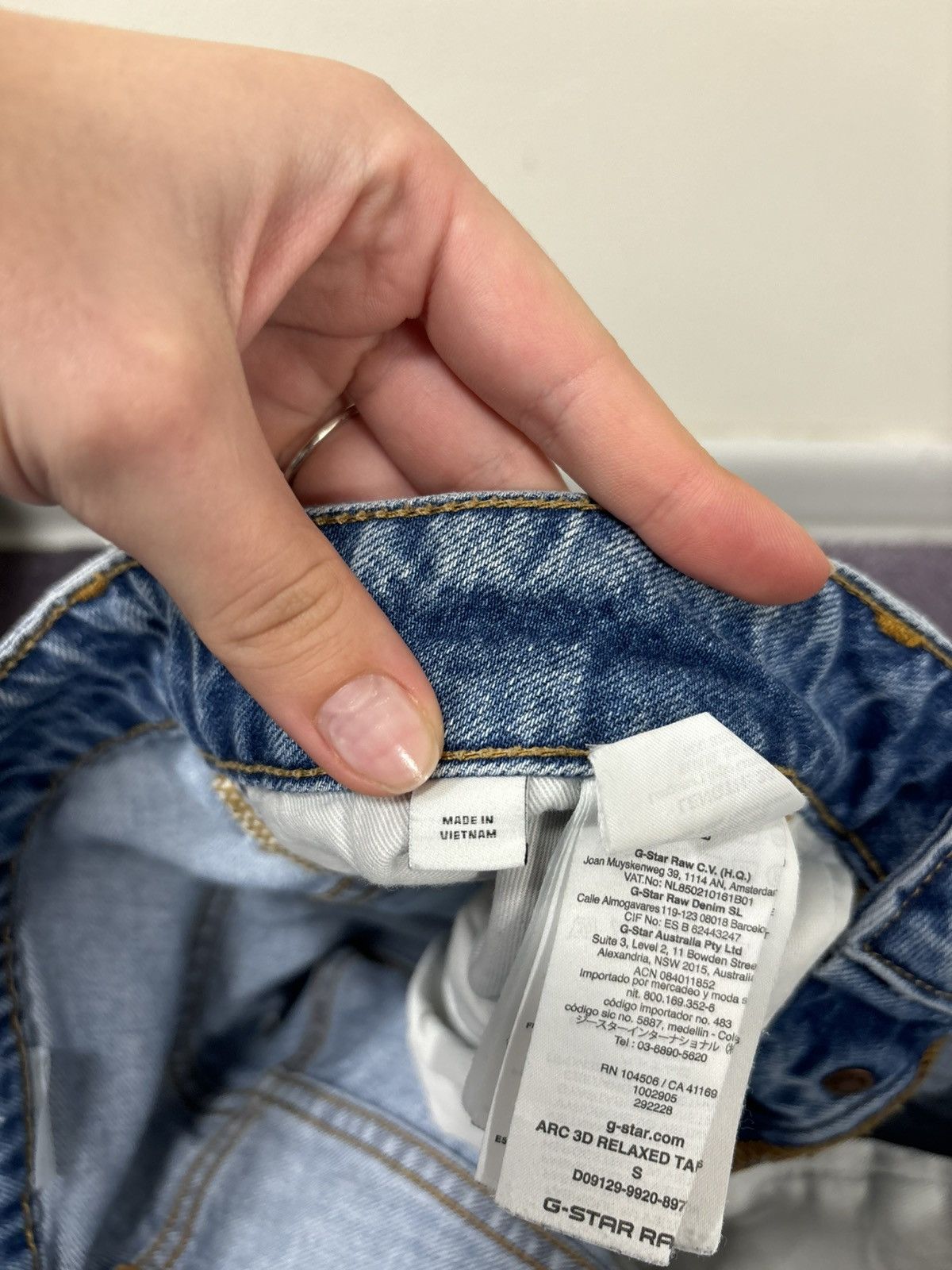 G-Star Vintage G-Star Raw Restored Arc Relaxed Tapered Denim Jeans Size US 32 / EU 48 - 12 Thumbnail