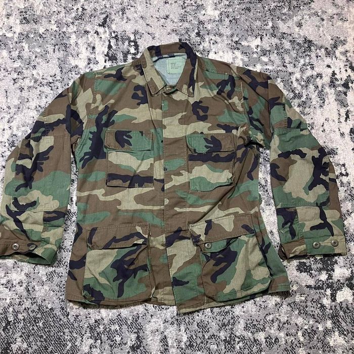 Camo Military Surplus Camouflage Chore Jacket w Padded Elbows | Grailed