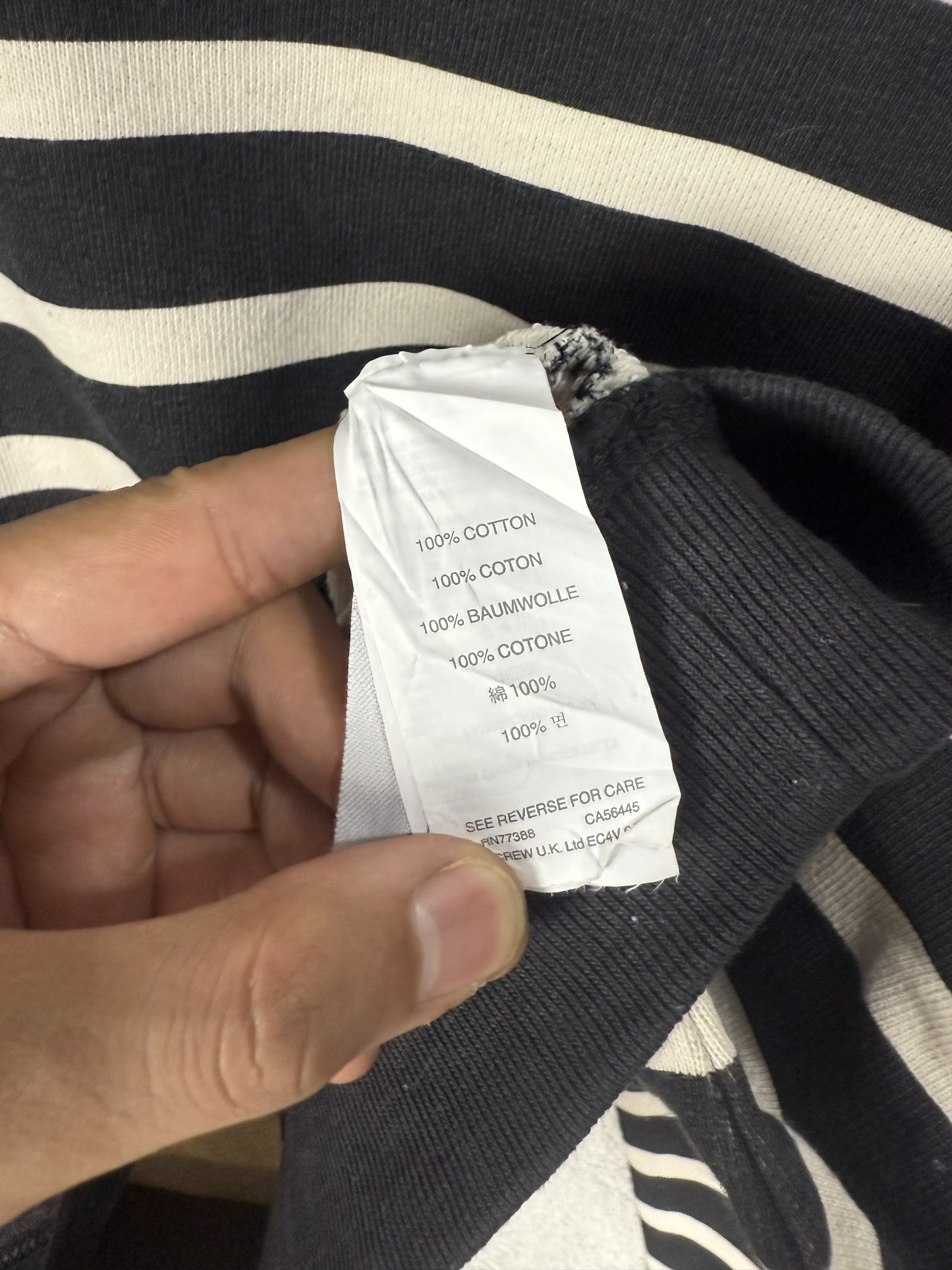 J.Crew J. Crew Crop Stripe Sweatshirt Size S / US 4 / IT 40 - 6 Thumbnail