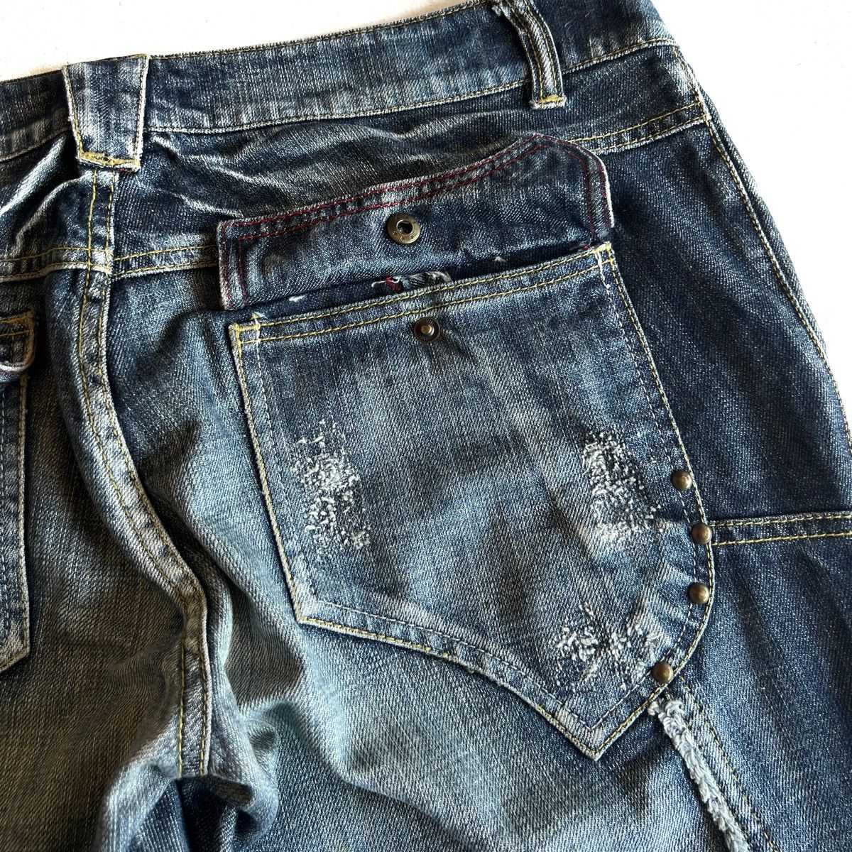 If Six Was Nine In The Attic Washed denim 2000s Size US 37 - 10 Thumbnail