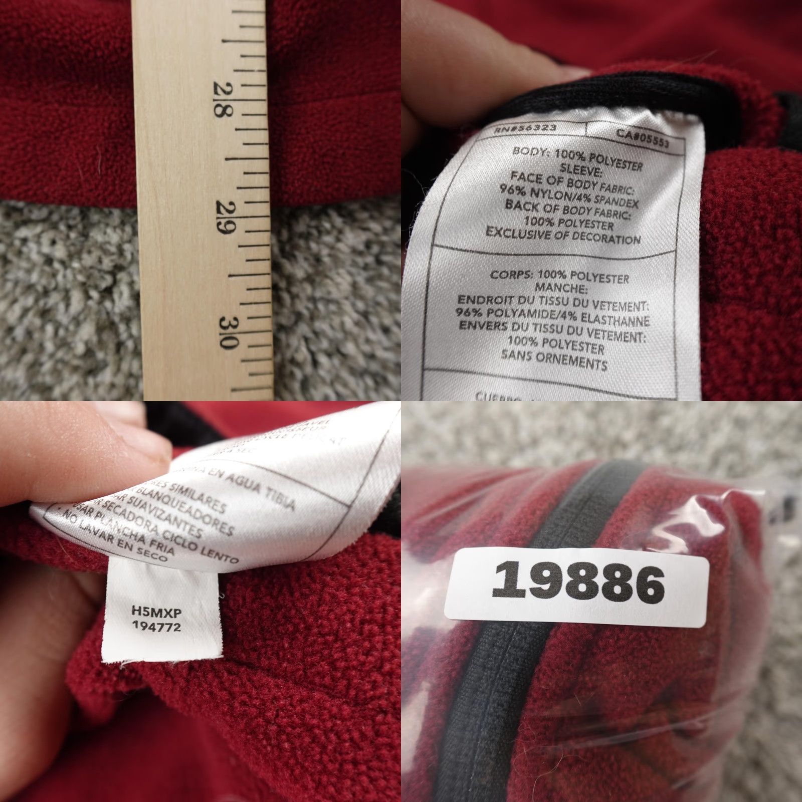 Nike VINTAGE Nike AeroLoft Jacket Mens M Red Black Fleece Softshell Full Zip Coat Y2K 00s Size US M / EU 48-50 / 2 - 8 Thumbnail