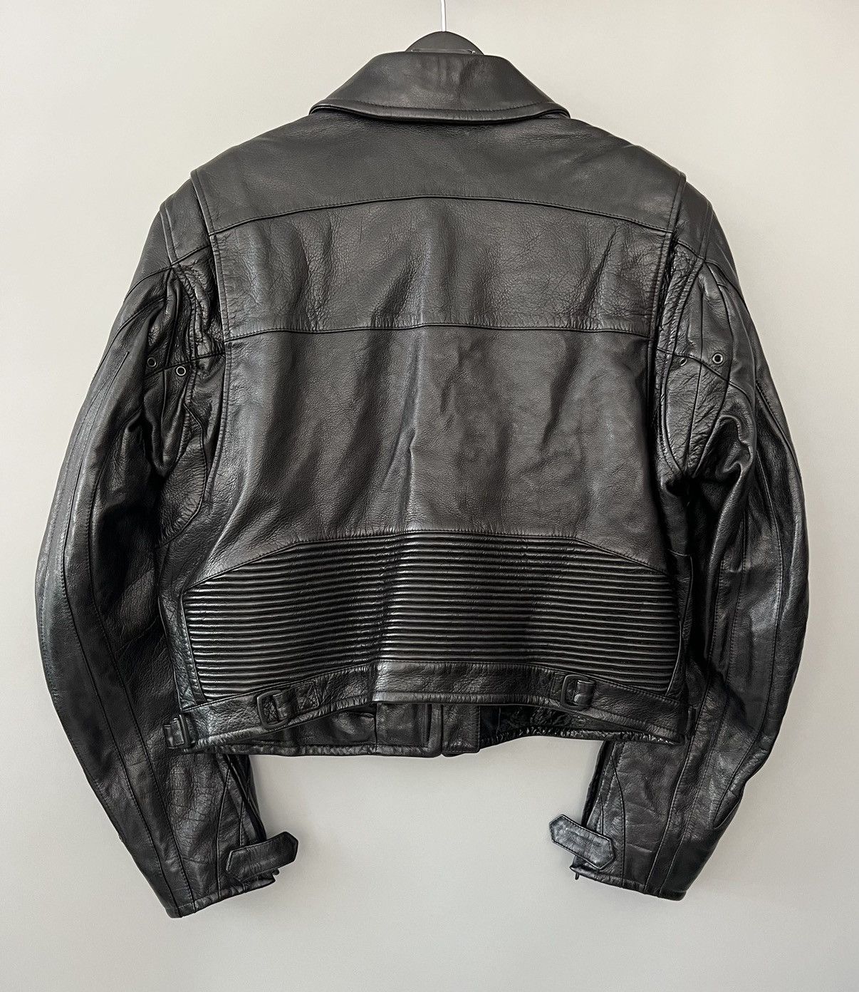 Balenciaga Balenciaga Oversized logo-appliqué leather biker jacket Size US S / EU 44-46 / 1 - 7 Thumbnail