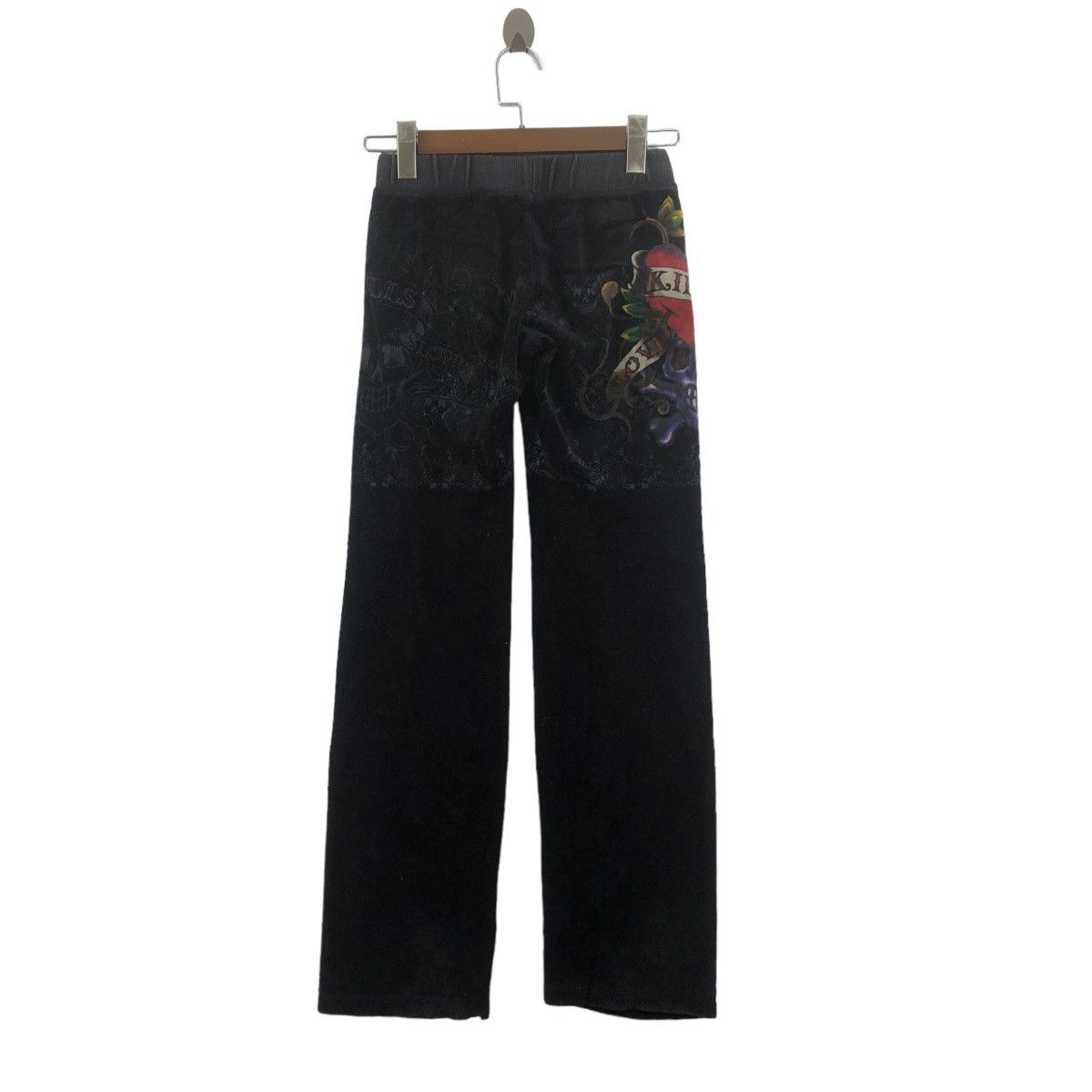 Ed Hardy ED HARDY CHRISTIAN AUDIGIER Tattoo Black Pant Jogger Yoga Size US 26 / EU 42 - 3 Thumbnail