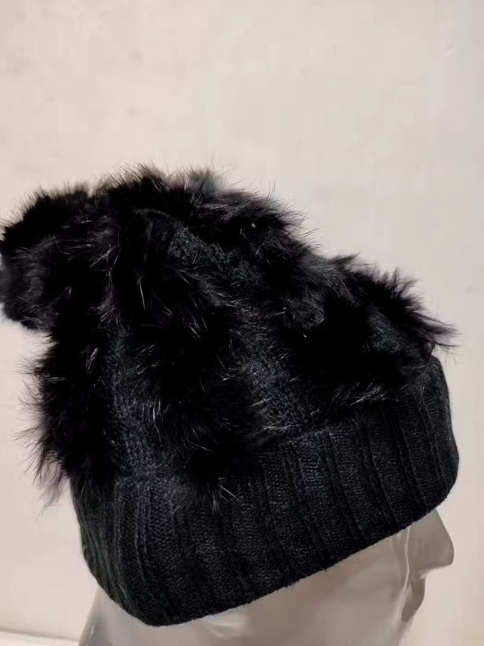 Designer IIMK Michel Klein Mix fur Beanie Hats Size ONE SIZE - 6 Thumbnail
