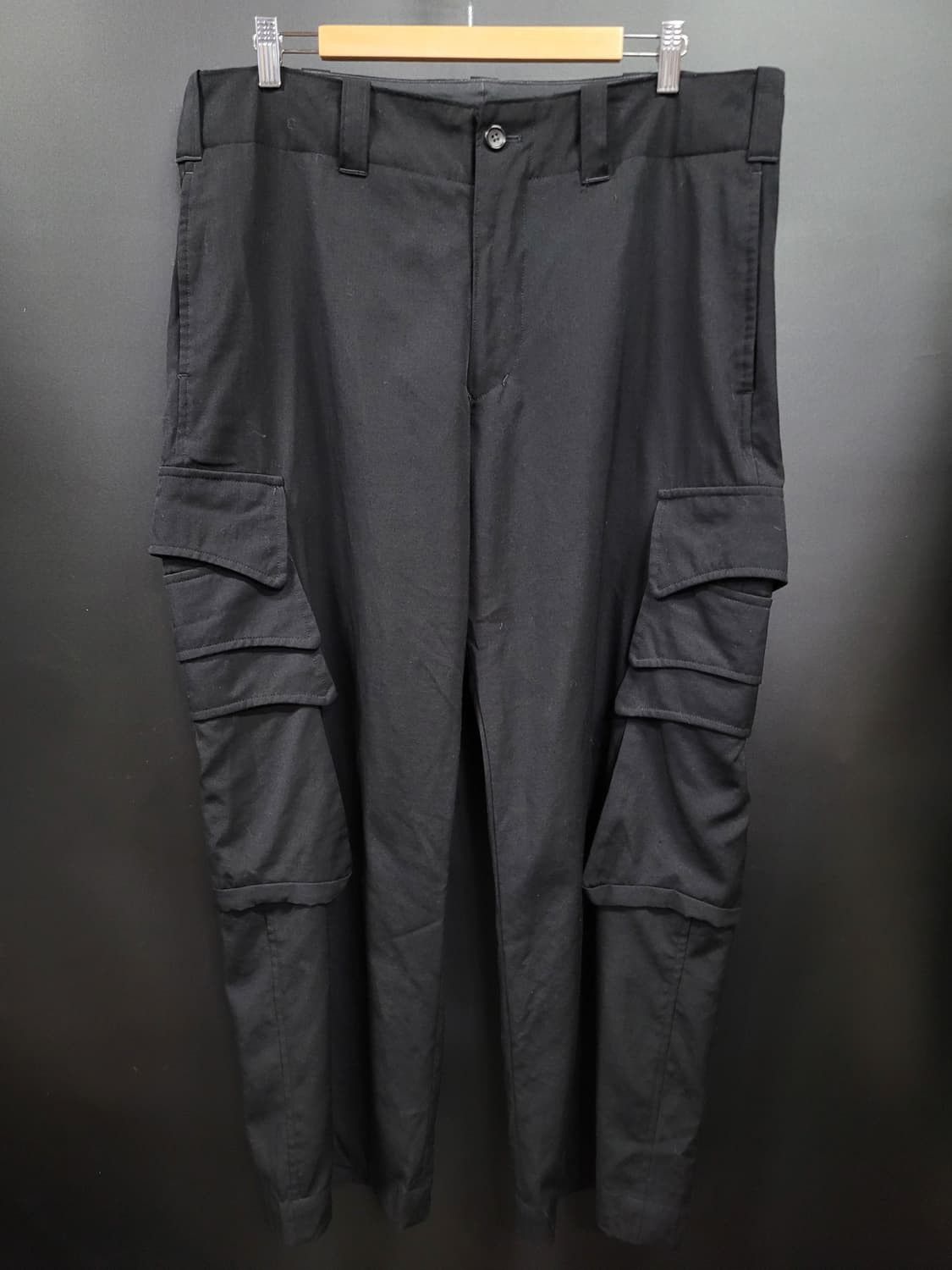 Yohji Yamamoto Yohji Yamamoto Pour Homme AW06 Triple Cargo Wool Trousers Size US 35 - 3 Thumbnail