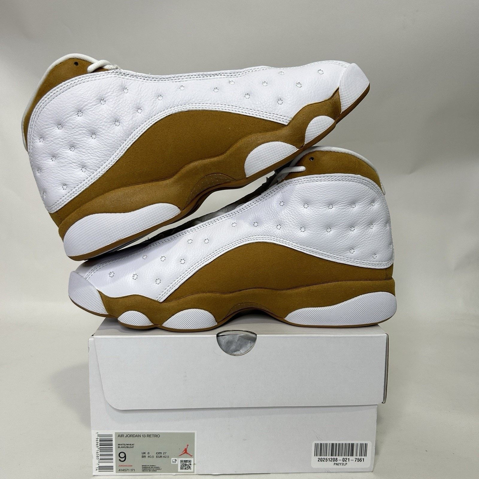 Jordan Brand Nike Air Jordan 13 Retro “Wheat White” 2023 Size US 9 / EU 42 - 3 Thumbnail