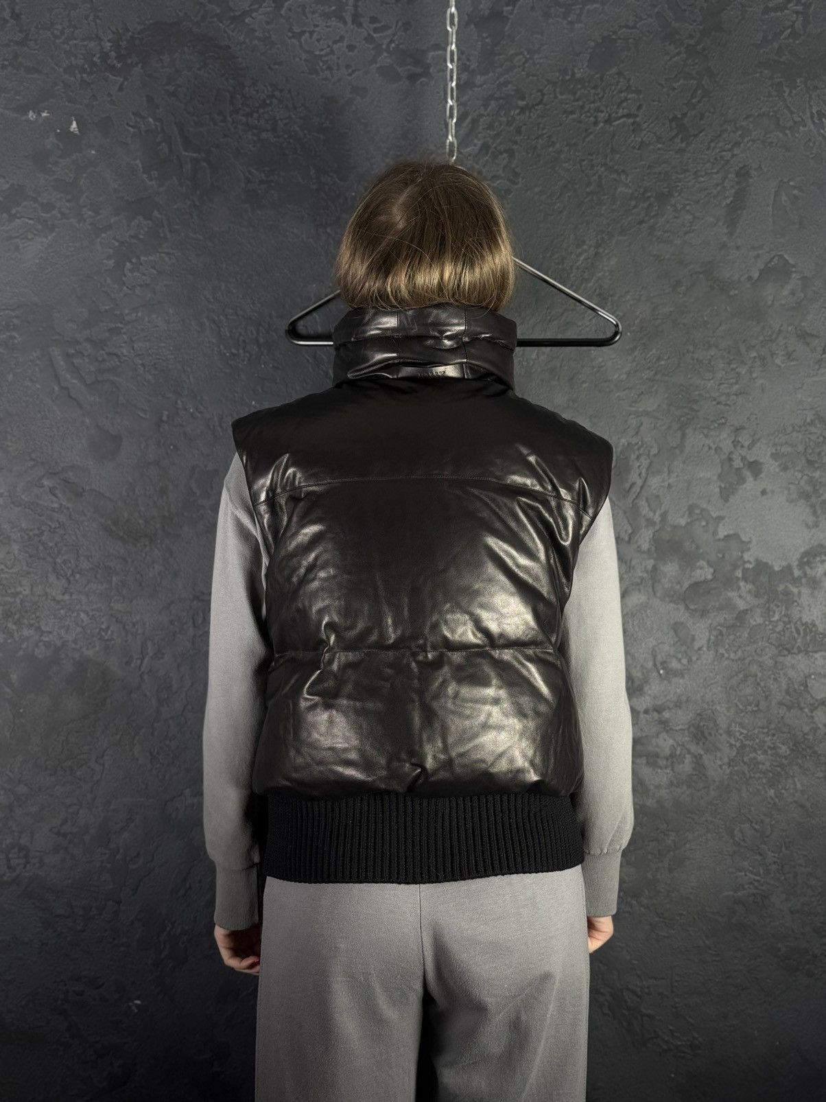Bally RRP $3,300 BALLY Women’s Lamb Leather Puffer Jacket Vest Size M / US 6-8 / IT 42-44 - 6 Thumbnail
