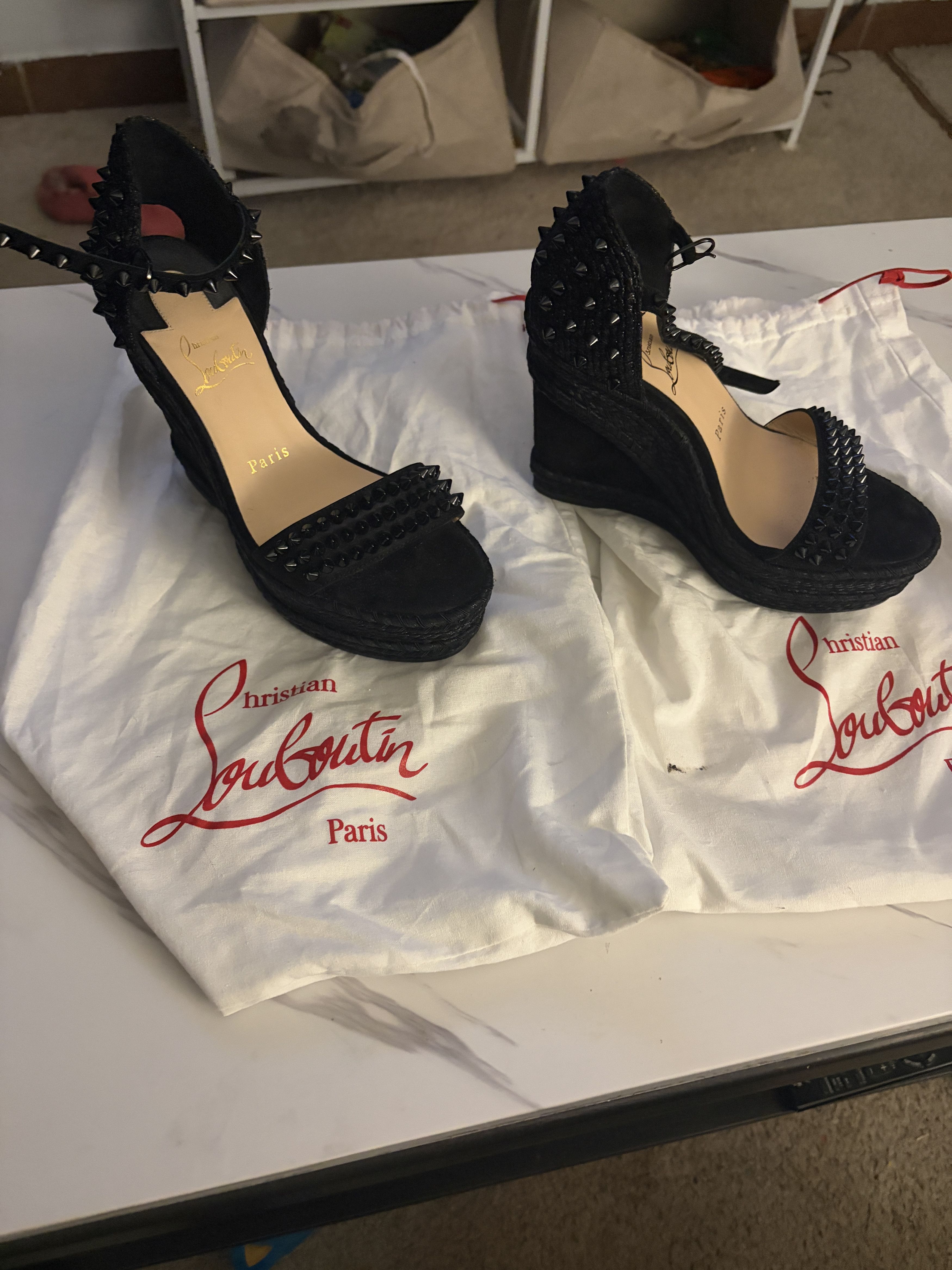 Christian Louboutin Authentic Christian Louboutin spiked wedge Size US 6 / IT 36 - 4 Thumbnail