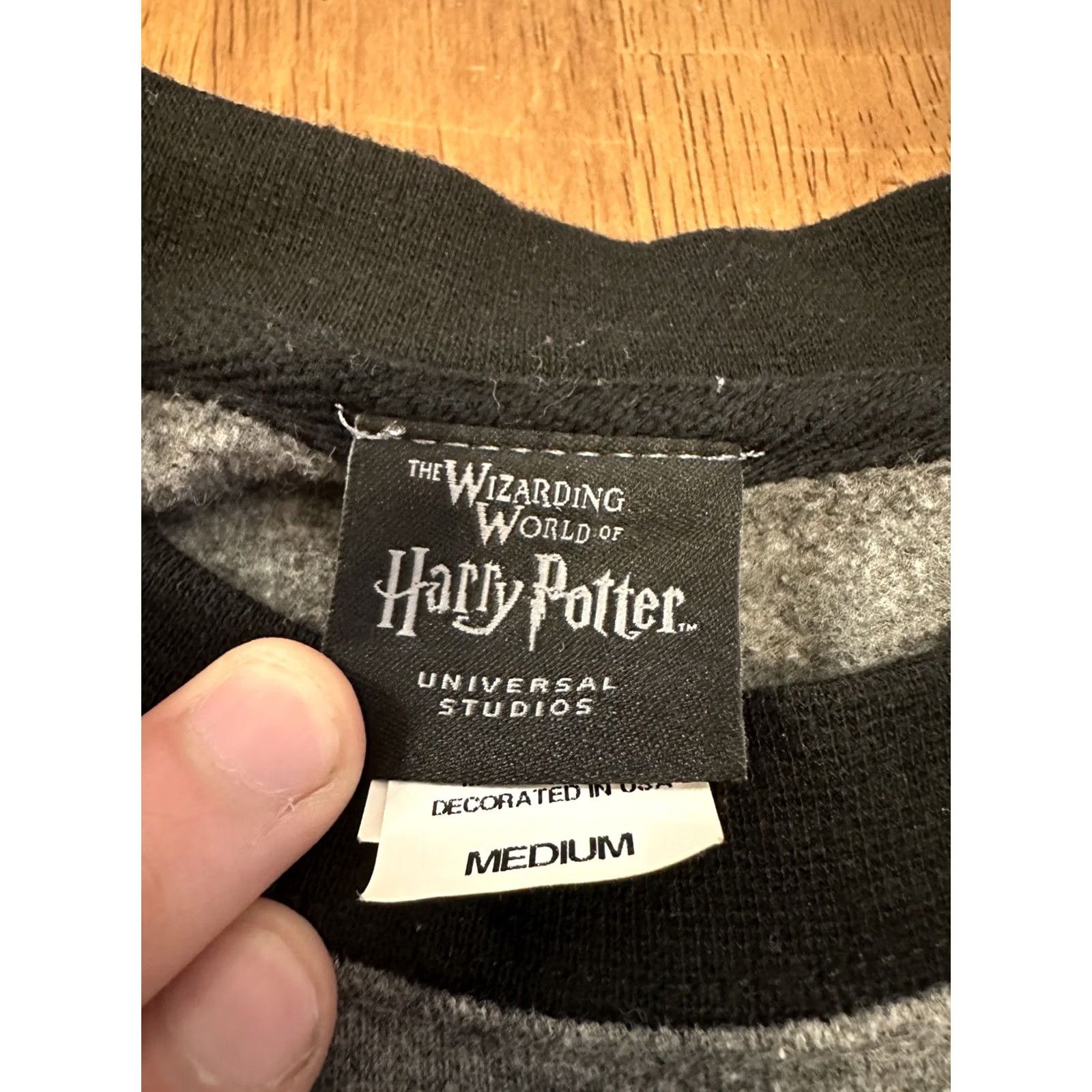 Vintage Universal Studios Harry Potter Dark Mark Crewneck Sweatshirt Medium Slytherin Size US M / EU 48-50 / 2 - 3 Thumbnail