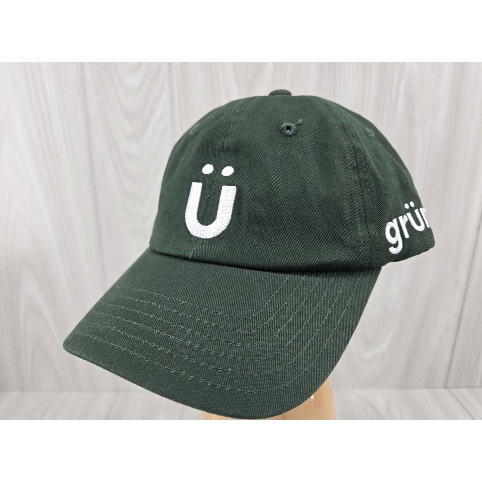 Vintage VINTAGE Gruns Gummies Hat Cap Strap Back Green One Size Adjustable Baseball Cap Men Gruns Gummies Solid Green Adjustable Size ONE SIZE - 2 Thumbnail