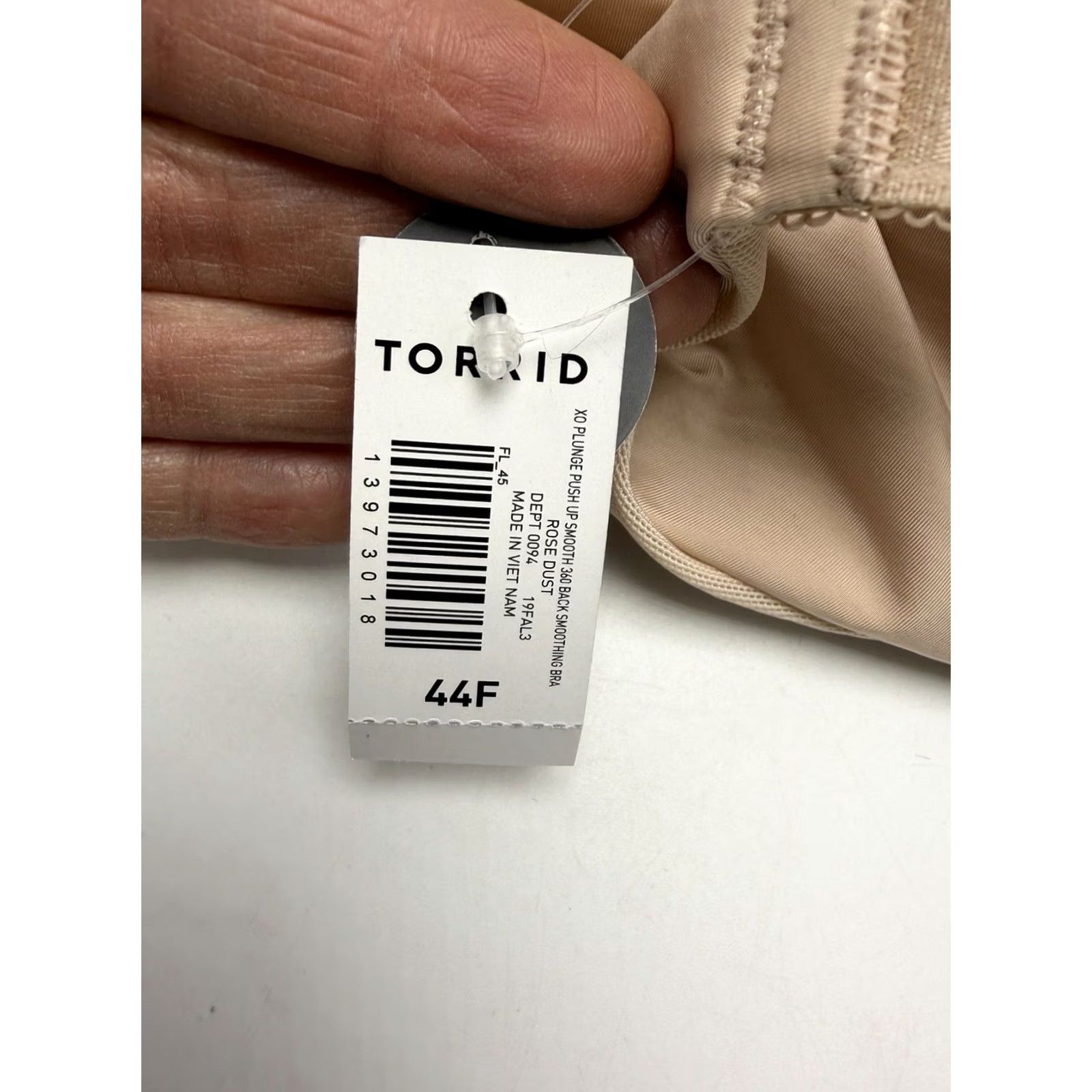 Torrid Torrid Curve XO 360 Back Smoothing Plunge Push Up Bra Underwire Beige 44F Women Size ONE SIZE - 3 Thumbnail