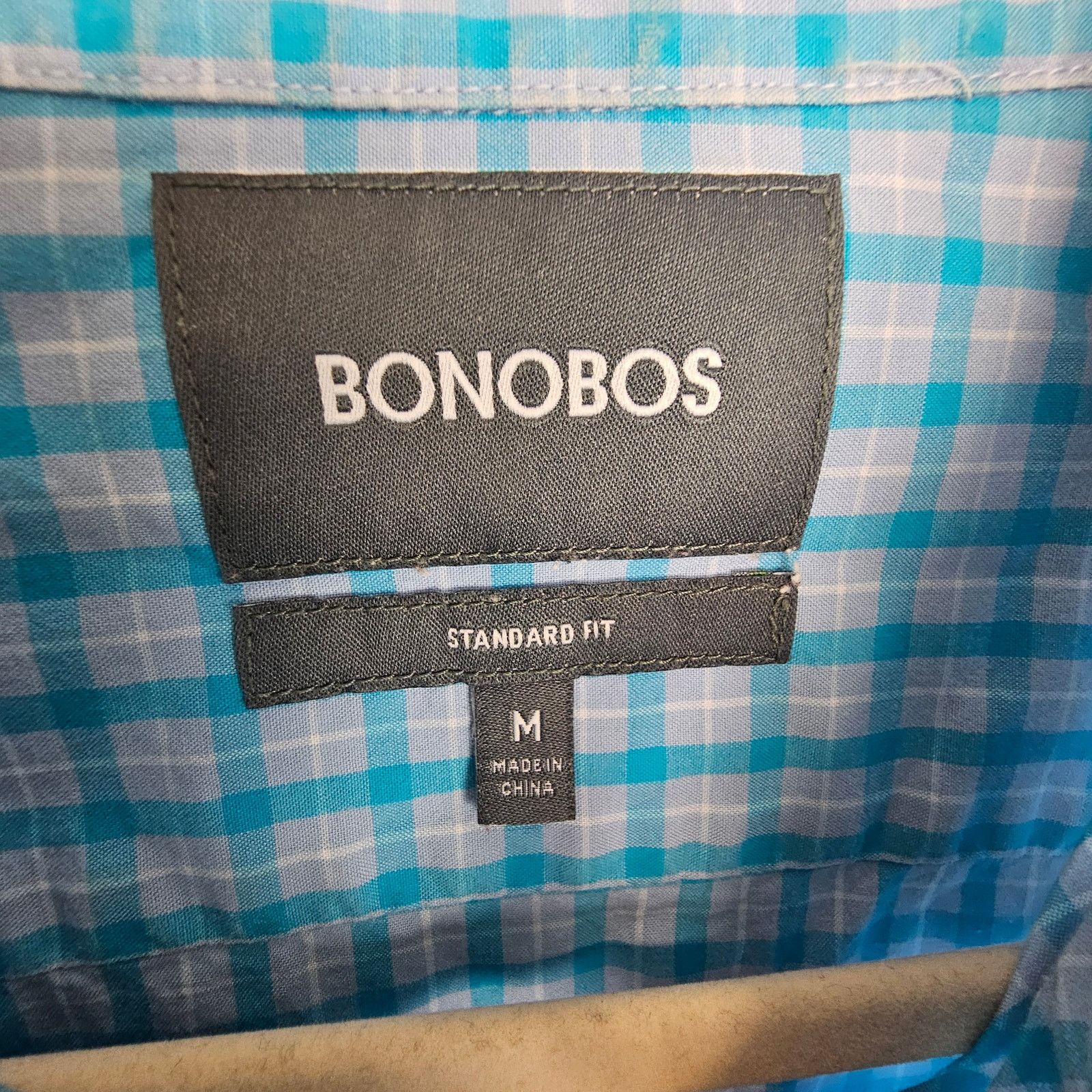 Bonobos Bonobos Dress Shirt Blue Standard Fit Men M Button Shirt Size US M / EU 48-50 / 2 - 6 Thumbnail