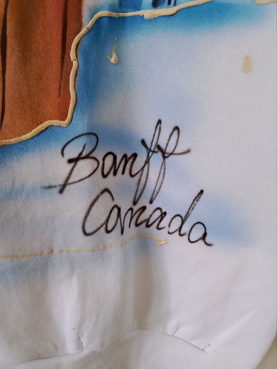 Vintage Vintage 90s BANFF CANADA Hand Printed NOS Sweatshirt Size US L / EU 52-54 / 3 - 7 Thumbnail