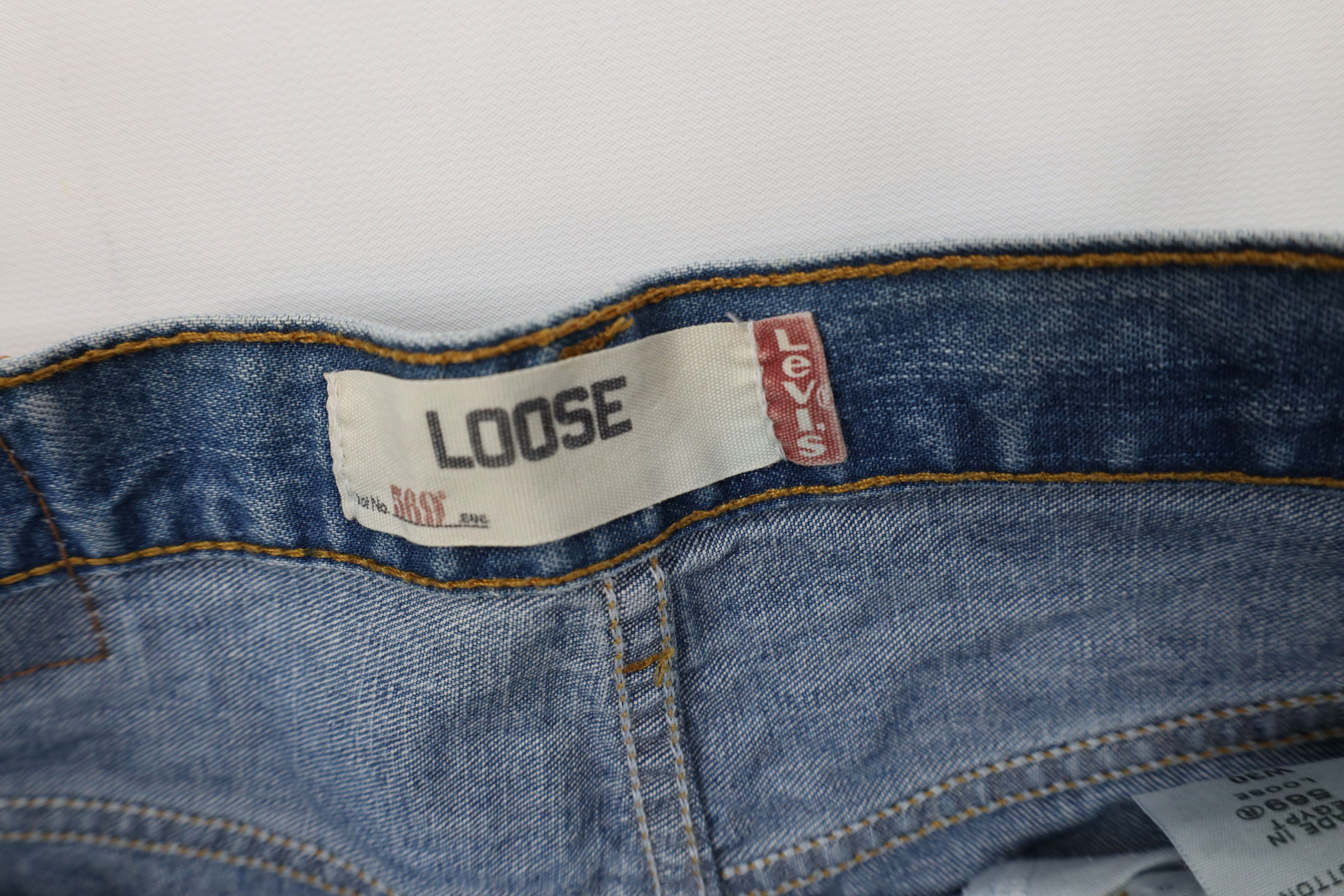 Levi's Vintage Y2K Levis 569 Fit Denim Jeans Shorts Jorts Blue Size US 30 / EU 46 - 7 Thumbnail