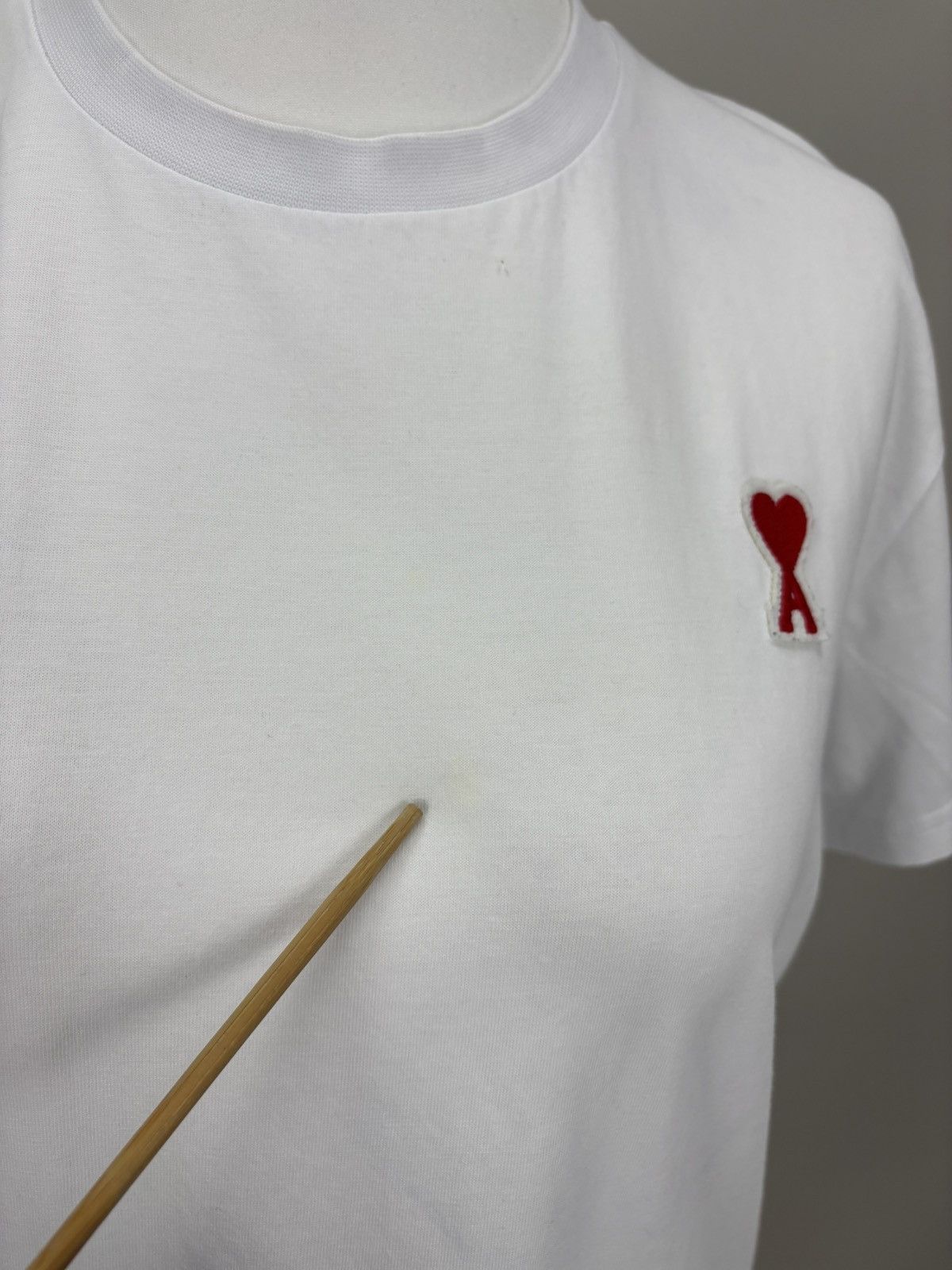 AMI Womens t shirt Alexandre Mattiussi AMI Size S Color White Size S / US 4 / IT 40 - 4 Thumbnail