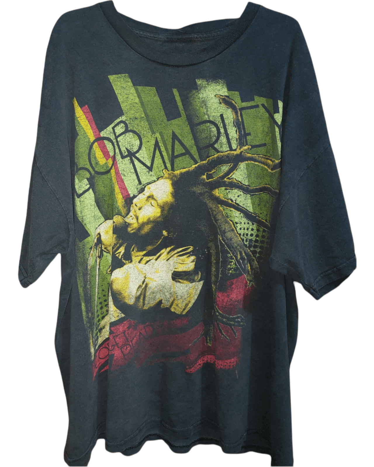 image of Archival Clothing x Bob Marley Vintage Bob Marley Reggae Shirt in Black, Men's (Size 2XL)