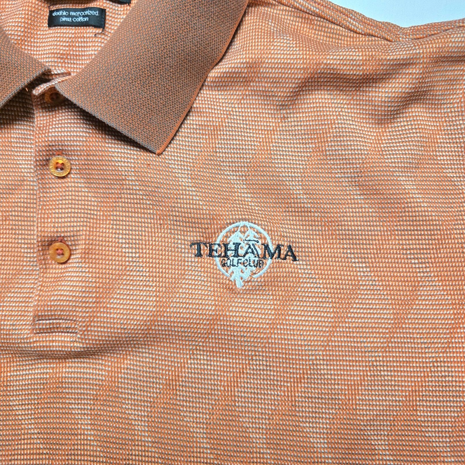 Other Tehama Golf Club Polo orange L Embroidery 100% Cotton Shirt Size US L / EU 52-54 / 3 - 2 Thumbnail